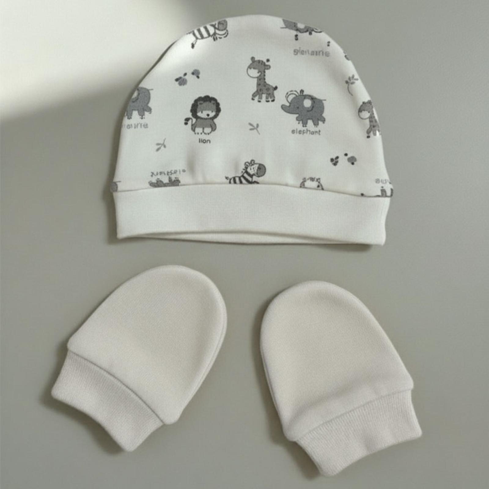 %100 Pamuklu Şapka - Eldiven Seti - Safari %100 Pamuklu Şapka - Eldiven Seti - Safari