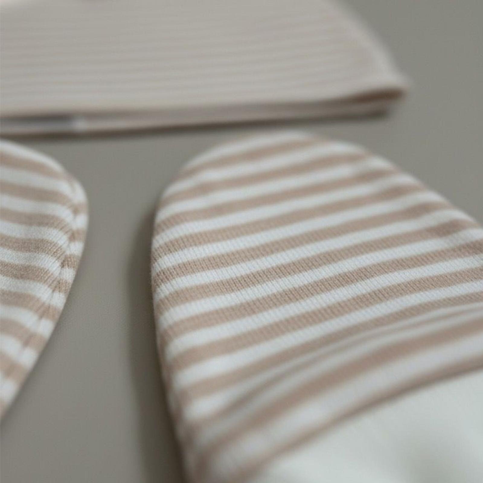 %100 Pamuklu Şapka - Eldiven Seti - Pembe Çizgili %100 Pamuklu Şapka - Eldiven Seti - Pembe Çizgili