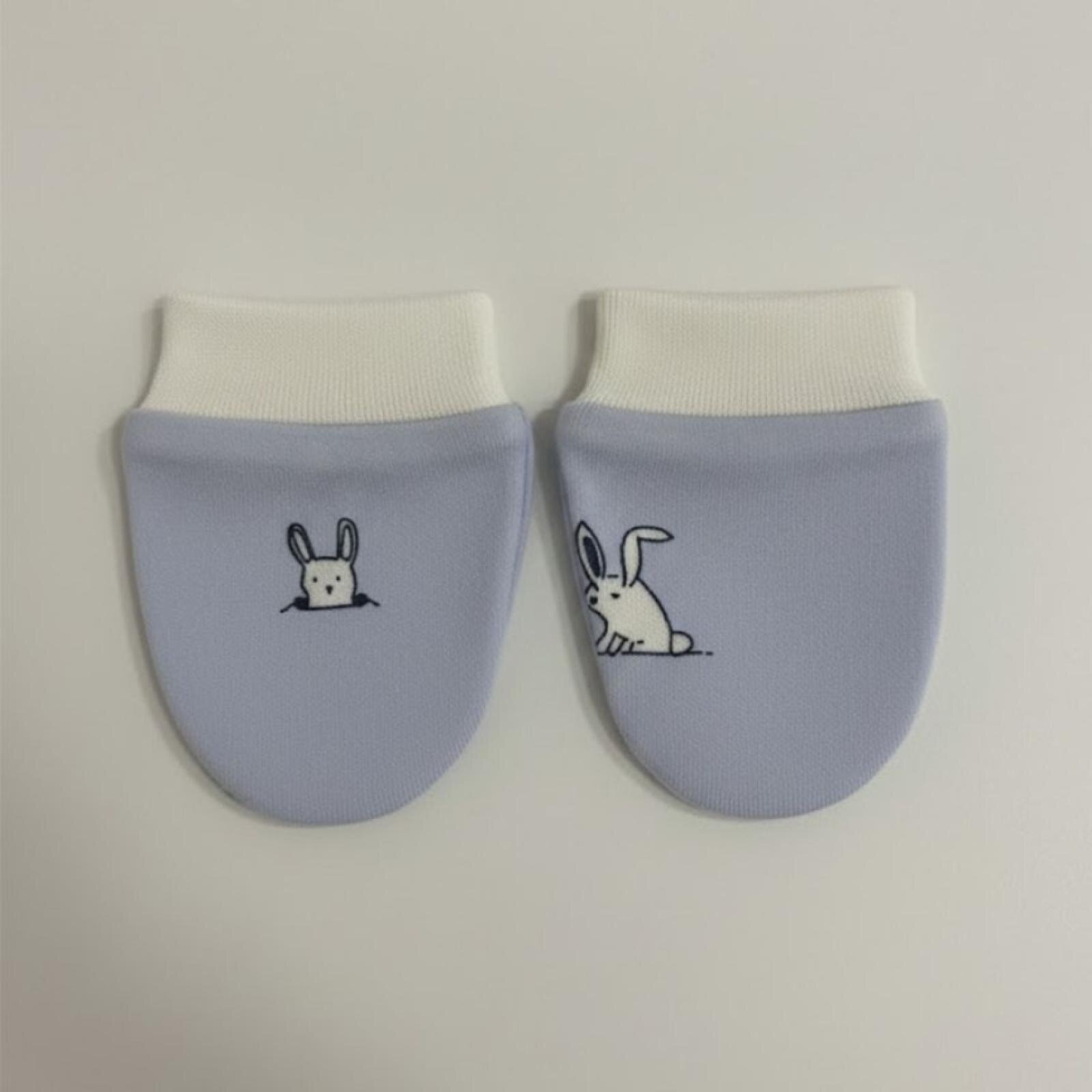 %100 Pamuklu 2'li Eldiven Seti - Mavi / Beyaz %100 Pamuklu 2'li Eldiven Seti - Mavi / Beyaz