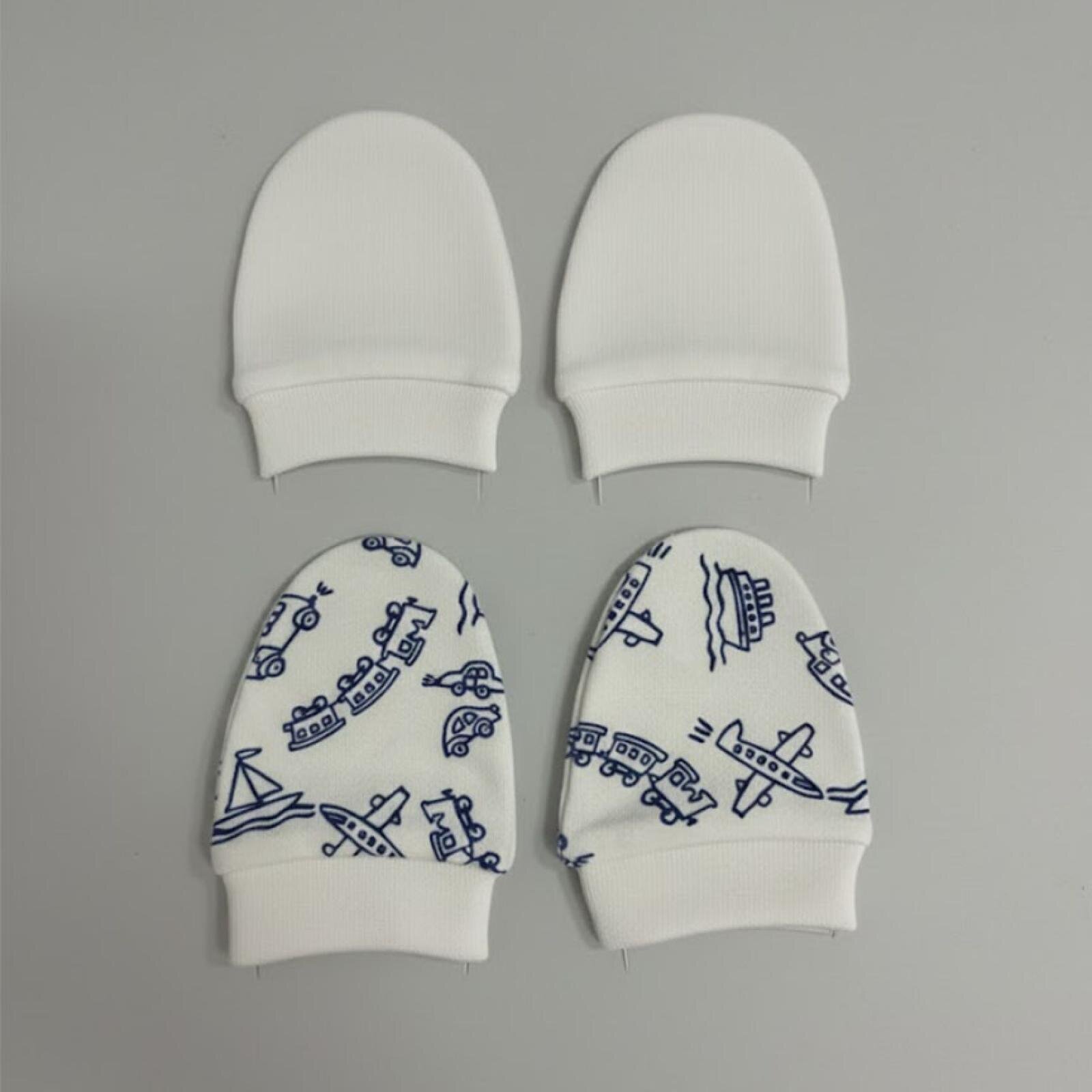 %100 Pamuklu 2'li Eldiven Seti - Beyaz / Araçlar %100 Pamuklu 2'li Eldiven Seti - Beyaz / Araçlar