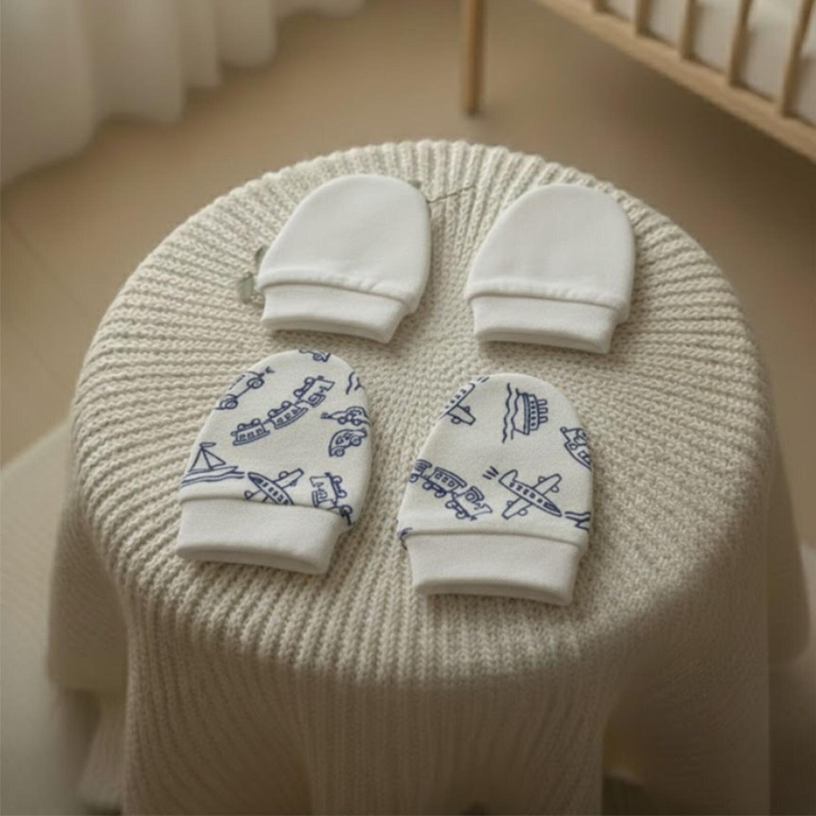 %100 Pamuklu 2'li Eldiven Seti - Beyaz / Araçlar %100 Pamuklu 2'li Eldiven Seti - Beyaz / Araçlar