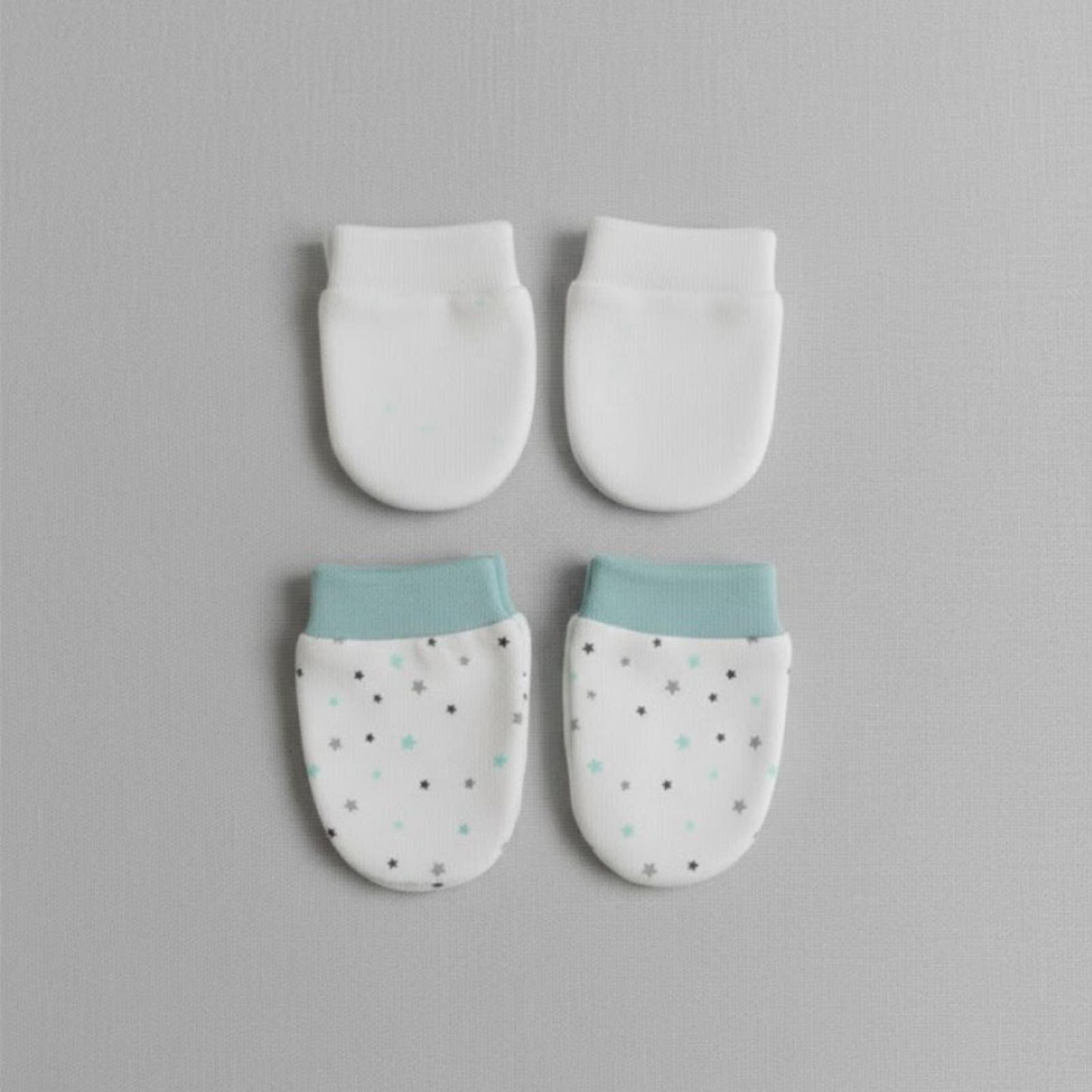 %100 Pamuklu 2'li Eldiven Seti - Beyaz / Yıldızlar %100 Pamuklu 2'li Eldiven Seti - Beyaz / Yıldızlar