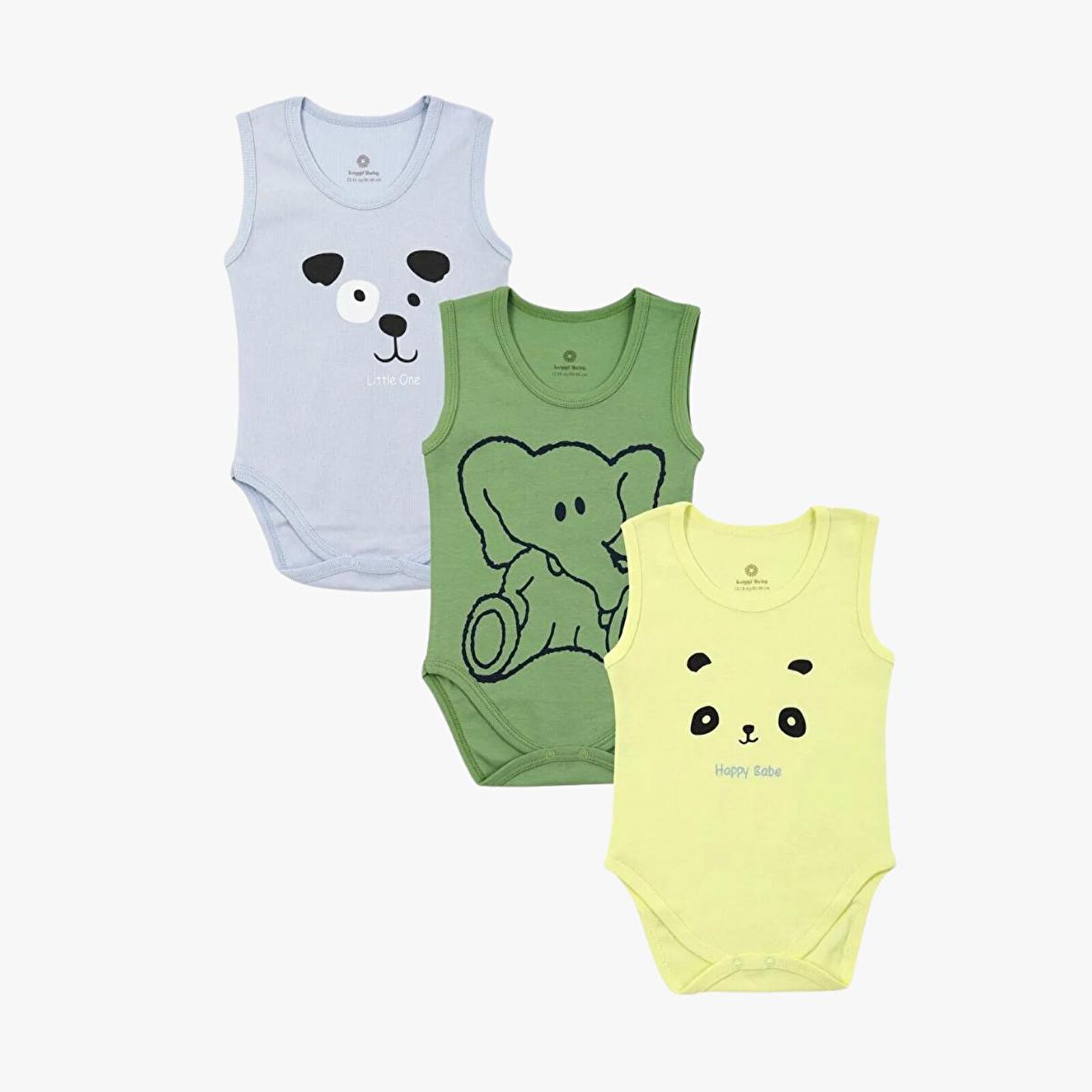 Erkek Bebek 3lü Atlet Body