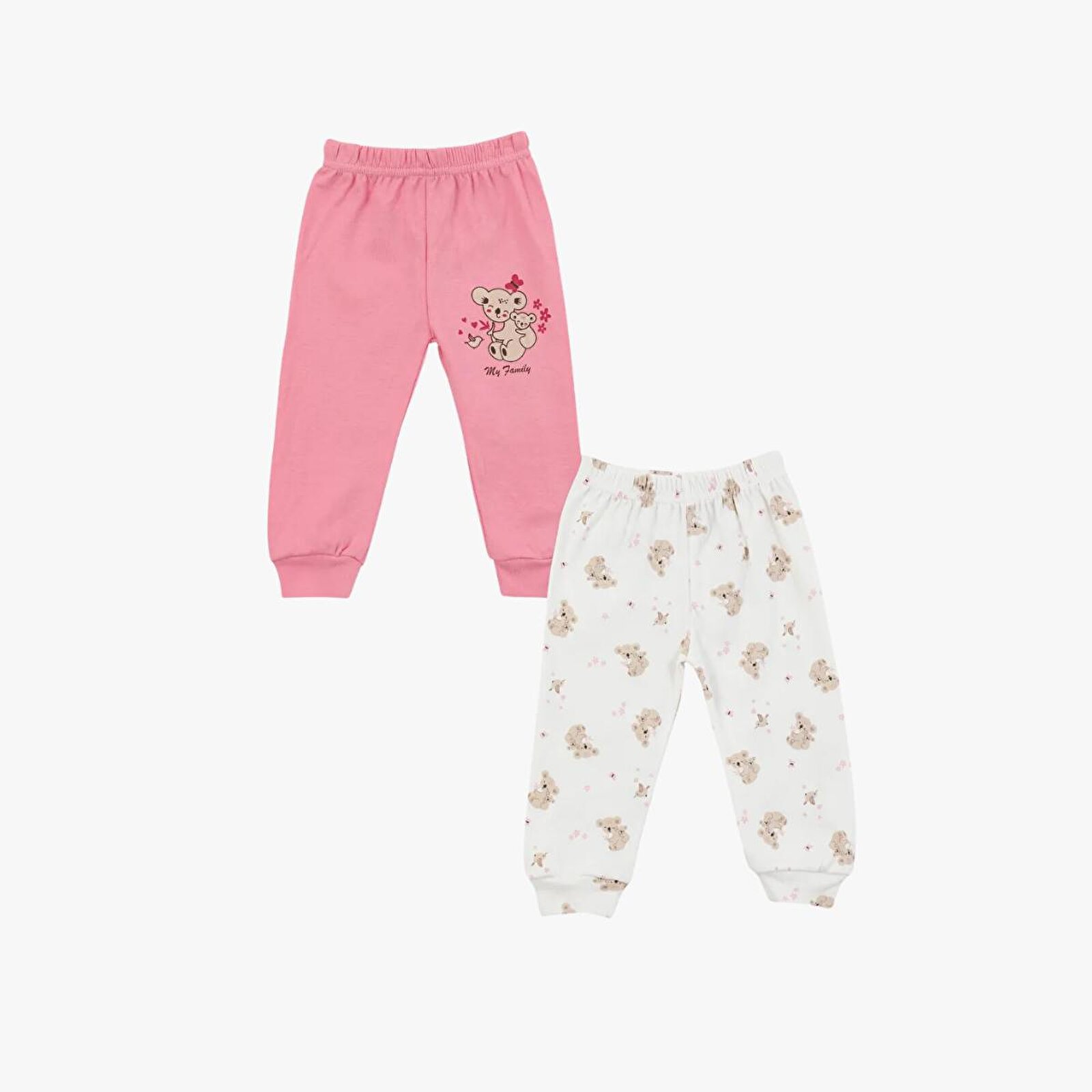 Kız Bebek Basic 2li Patiksiz Alt İnterlok