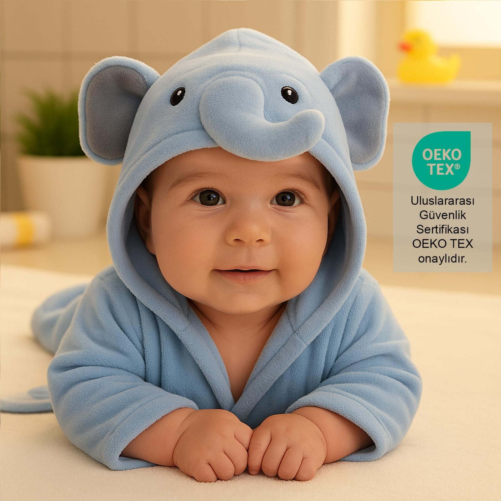 Fil Desenli Erkek Bebek Bornoz Seti ve 12’li Aylık Ay Dönümü Anı Kartları – Bebek Hediyelik Fil Desenli Erkek Bebek Bornoz Seti ve 12’li Aylık Ay Dönümü Anı Kartları – Bebek Hediyelik