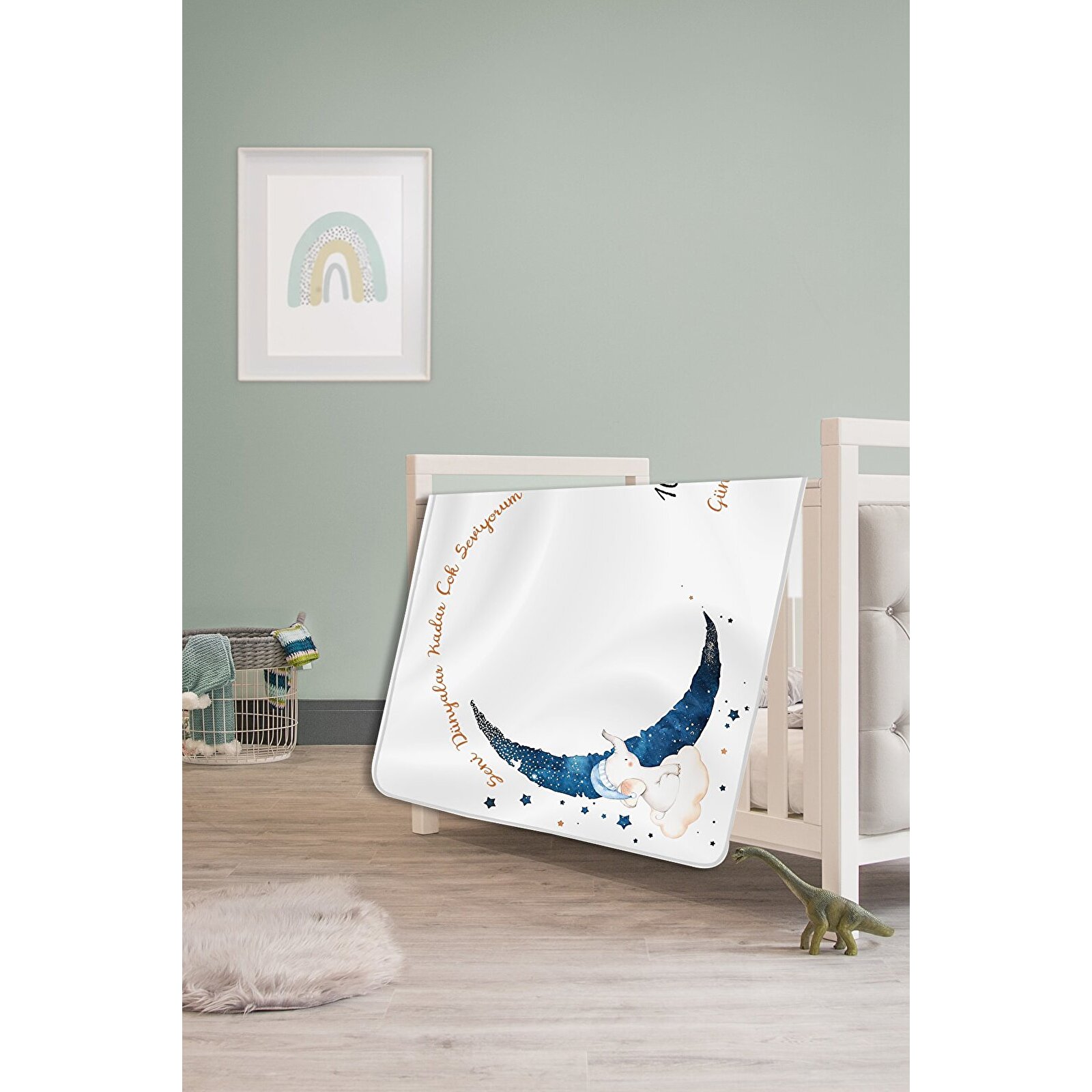 Erkek Bebek Hastane Çıkışı Yenidoğan Anı Battaniyesi Polar 150x100cm, Yeni Doğan Bebek Anı Kartları