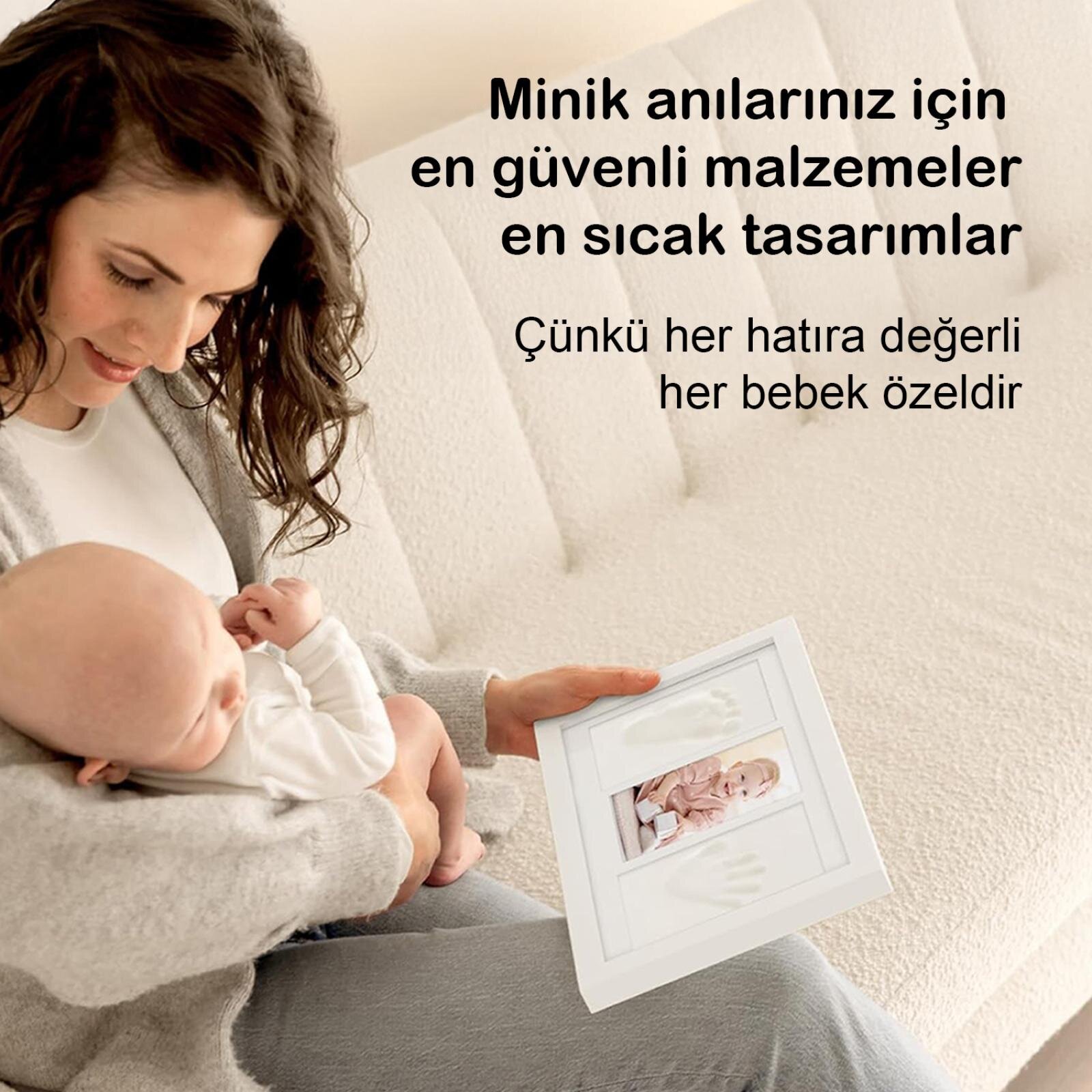 Bebek El Ayak İzi Seti – Kişiselleştirilebilir Kil Anı Çerçevesi | Yenidoğan Bebek Hediye ve Hatıra Bebek El Ayak İzi Seti – Kişiselleştirilebilir Kil Anı Çerçevesi | Yenidoğan Bebek Hediye ve Hatıra
