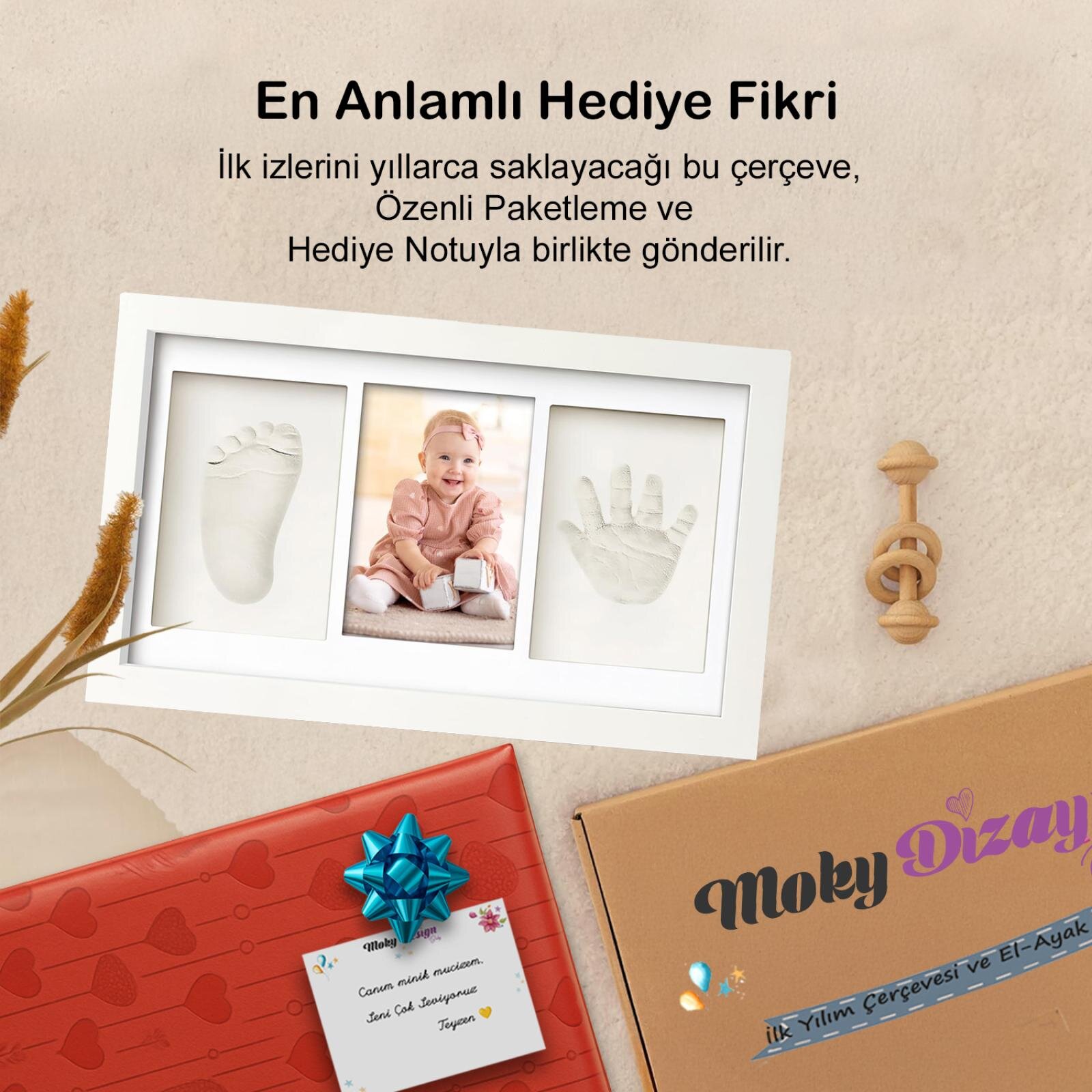 Bebek El Ayak İzi Seti – Kişiselleştirilebilir Kil Anı Çerçevesi | Yenidoğan Bebek Hediye ve Hatıra Bebek El Ayak İzi Seti – Kişiselleştirilebilir Kil Anı Çerçevesi | Yenidoğan Bebek Hediye ve Hatıra