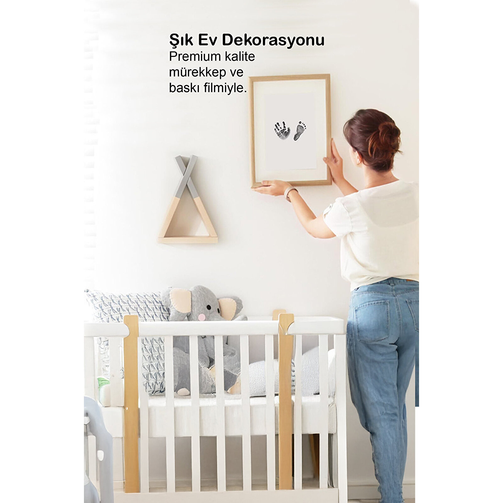 Temassız Mürekkep Baskı Kiti - Bebek El/Ayak İzi Seti