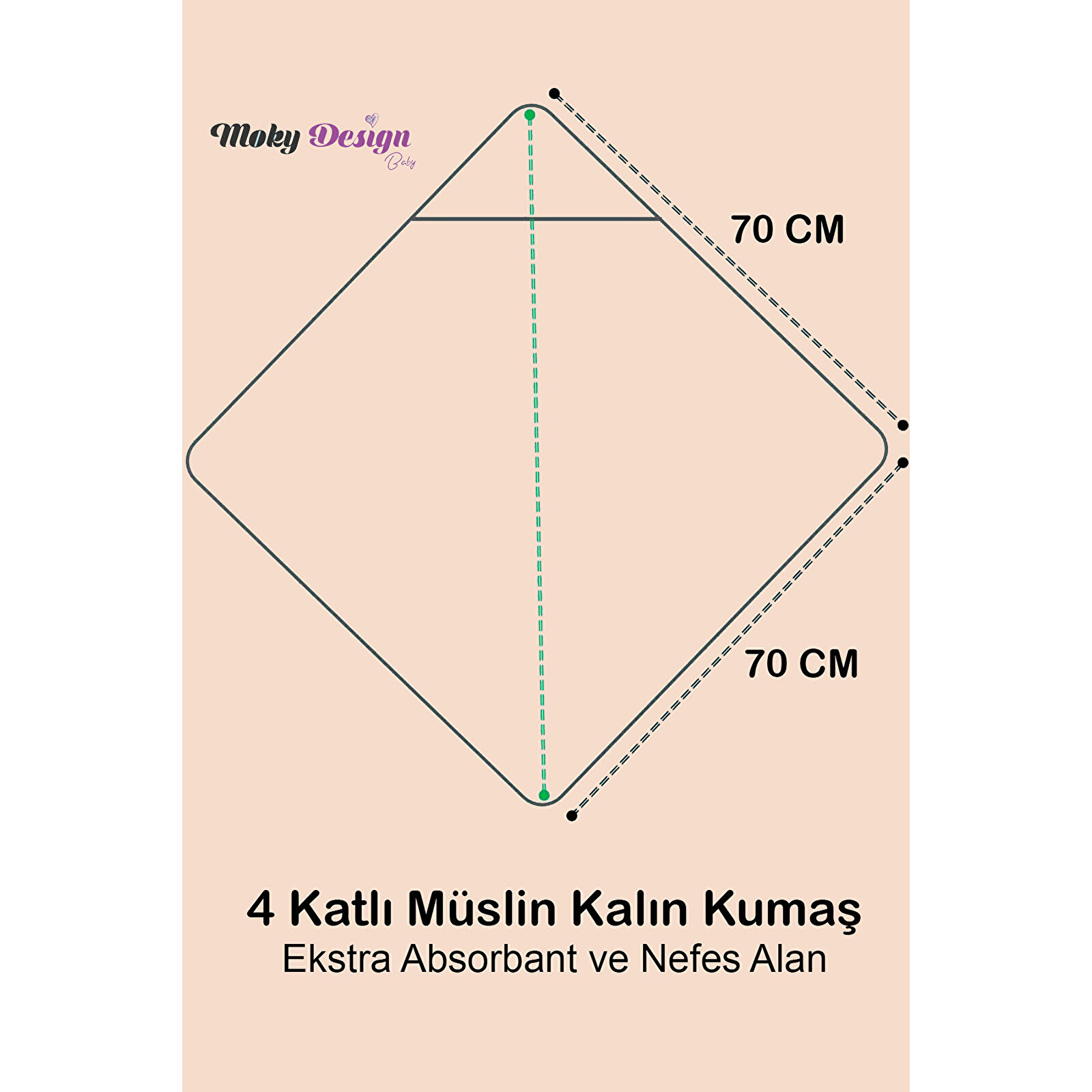 Yenidoğan Bebek Müslin Banyo Havlusu Kapüşonlu, 4 Katlı, Kalın, Yumuşak ve Emici %100 Pamuk, 70X70cm Yenidoğan Bebek Müslin Banyo Havlusu Kapüşonlu, 4 Katlı, Kalın, Yumuşak ve Emici %100 Pamuk, 70X70cm