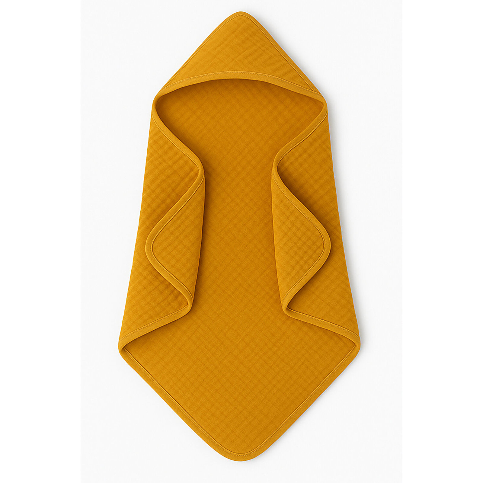 Yenidoğan Bebek Müslin Banyo Havlusu Kapüşonlu, 4 Katlı, Kalın, Yumuşak ve Emici %100 Pamuk, 70X70cm