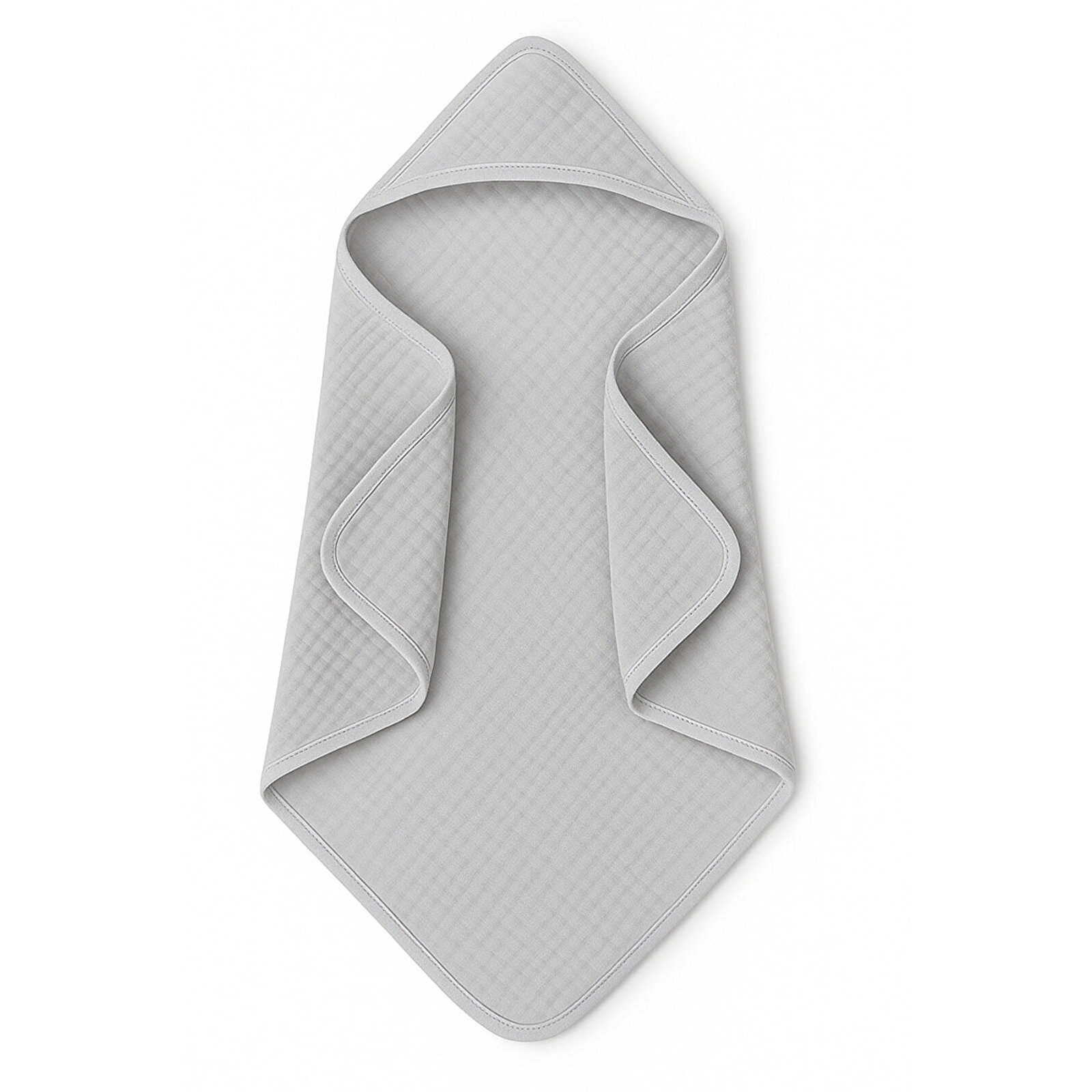 Yenidoğan Bebek Müslin Banyo Havlusu Kapüşonlu, 4 Katlı, Kalın, Yumuşak ve Emici %100 Pamuk, 70X70cm