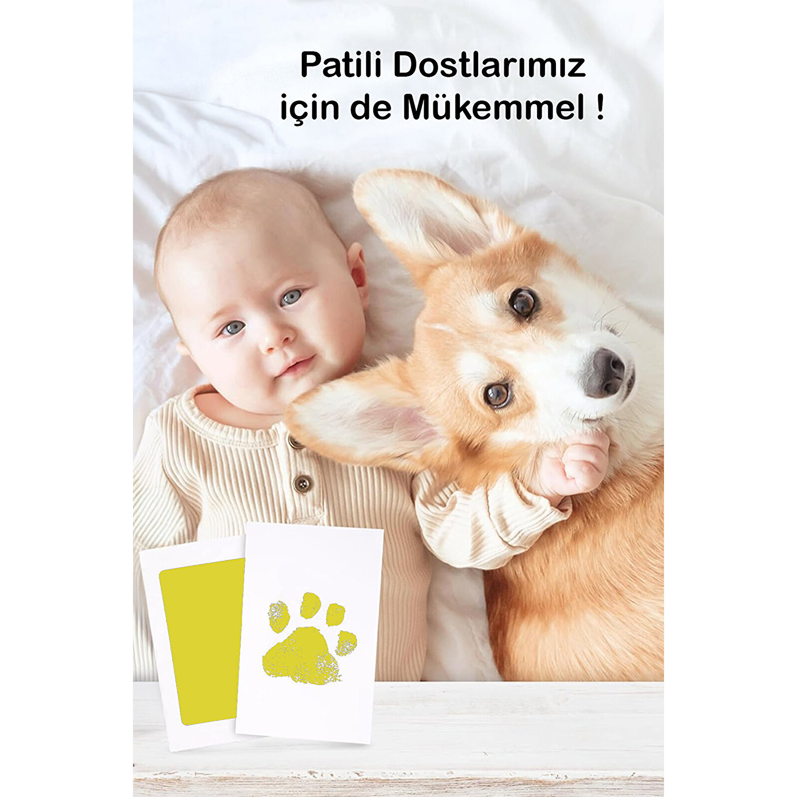 Temassız Bebek El-Ayak İzi Baskı Kiti