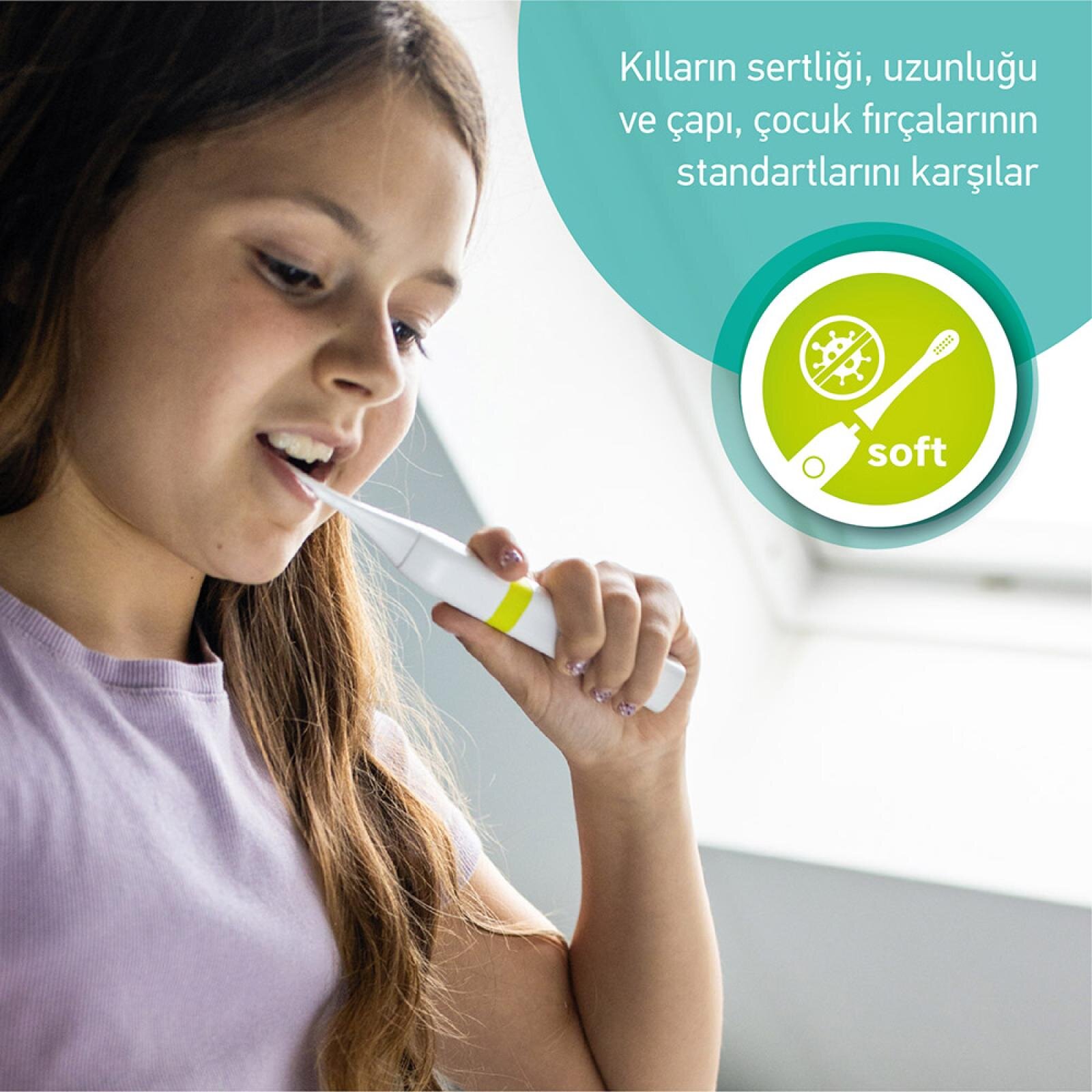 STK6 Akıllı Diş Fırçası İçin Yedek Başlık BSTK6 Uyumlu Yedek Fırça