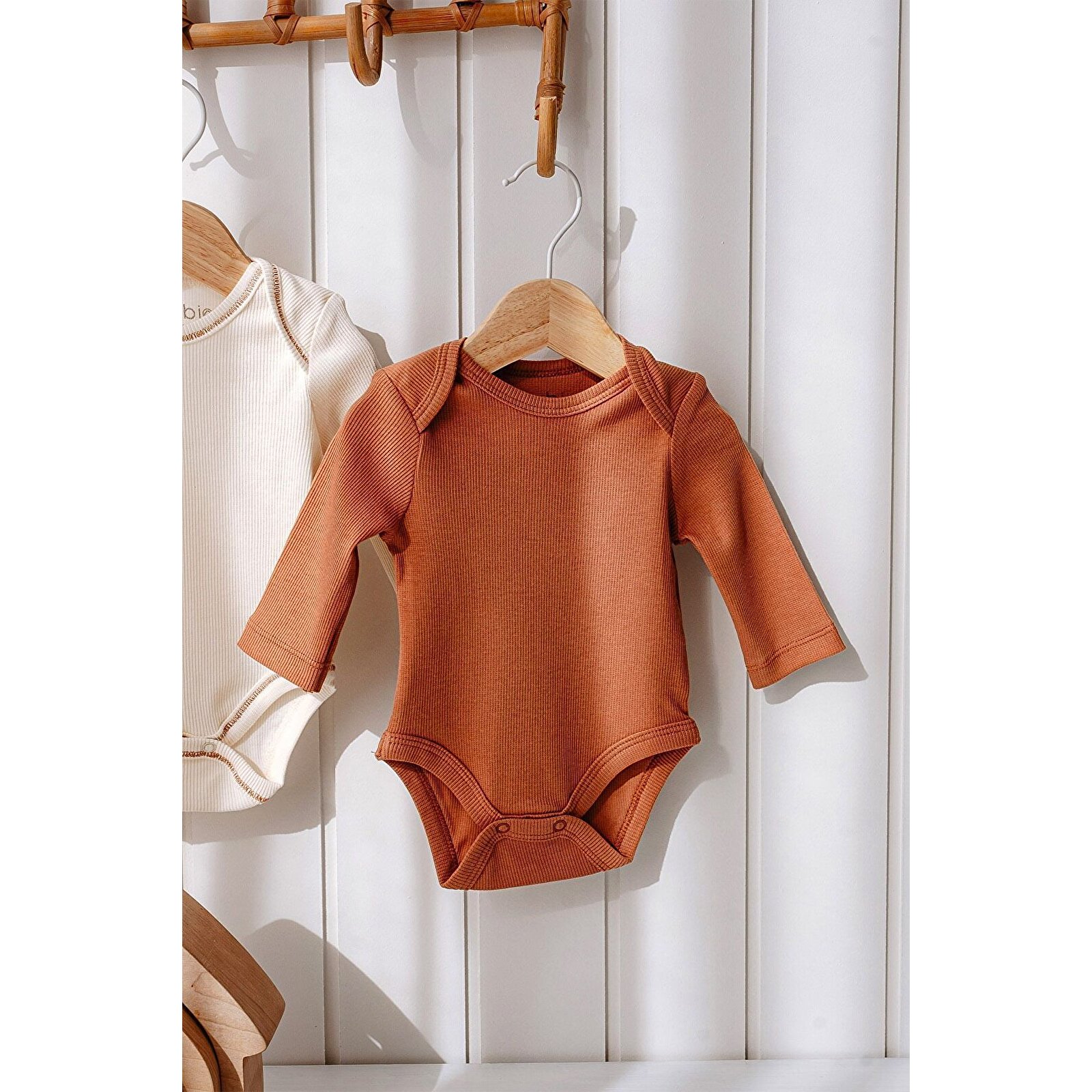 3 Parça Unisex Bebek Uzun Kollu Pamuk Bodysuit Takımı Yenidoğan Ve Çocuk Hediye Seti