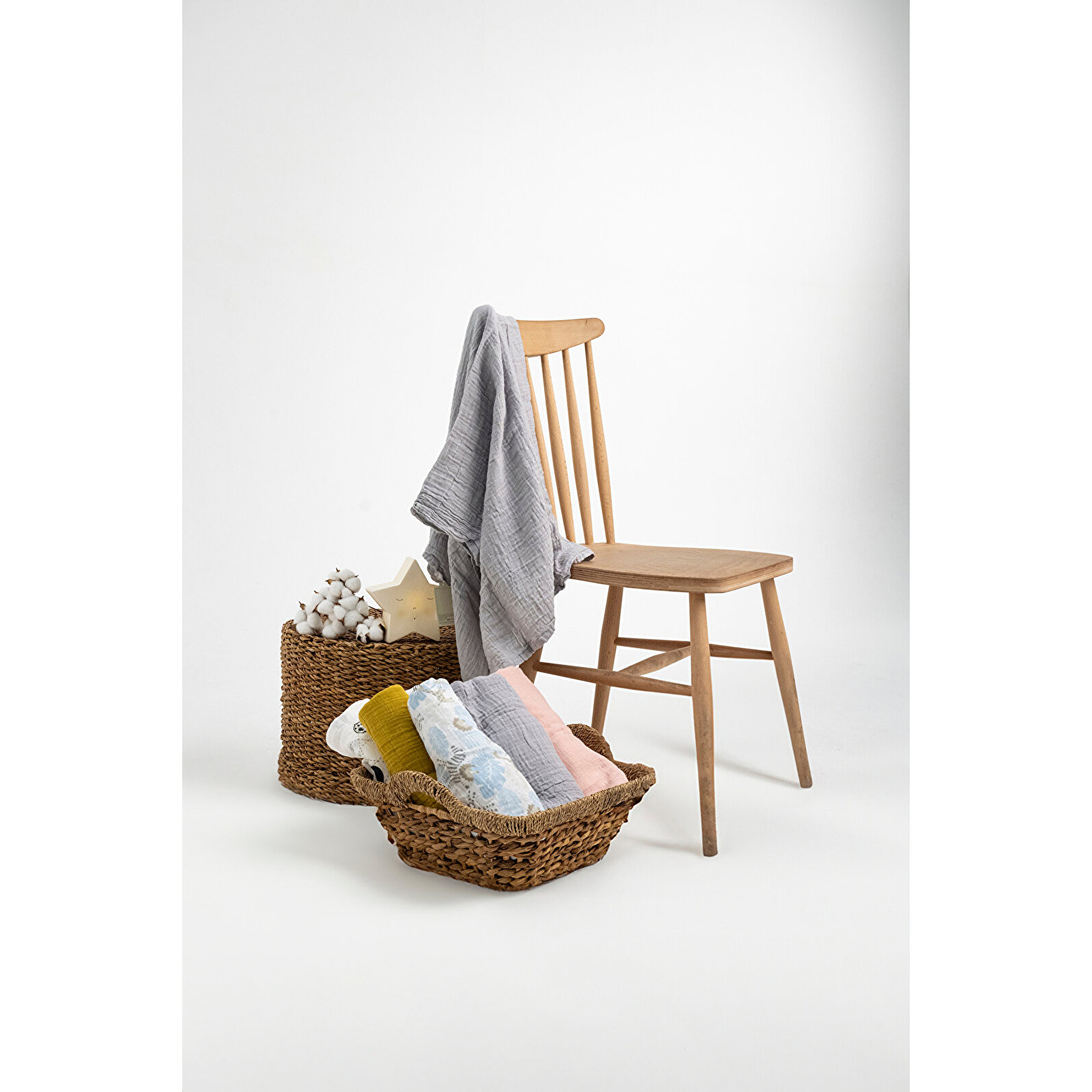 2'li Müslin Battaniye - Pembe 110x110 Cm 2'li Müslin Battaniye - Pembe 110x110 Cm