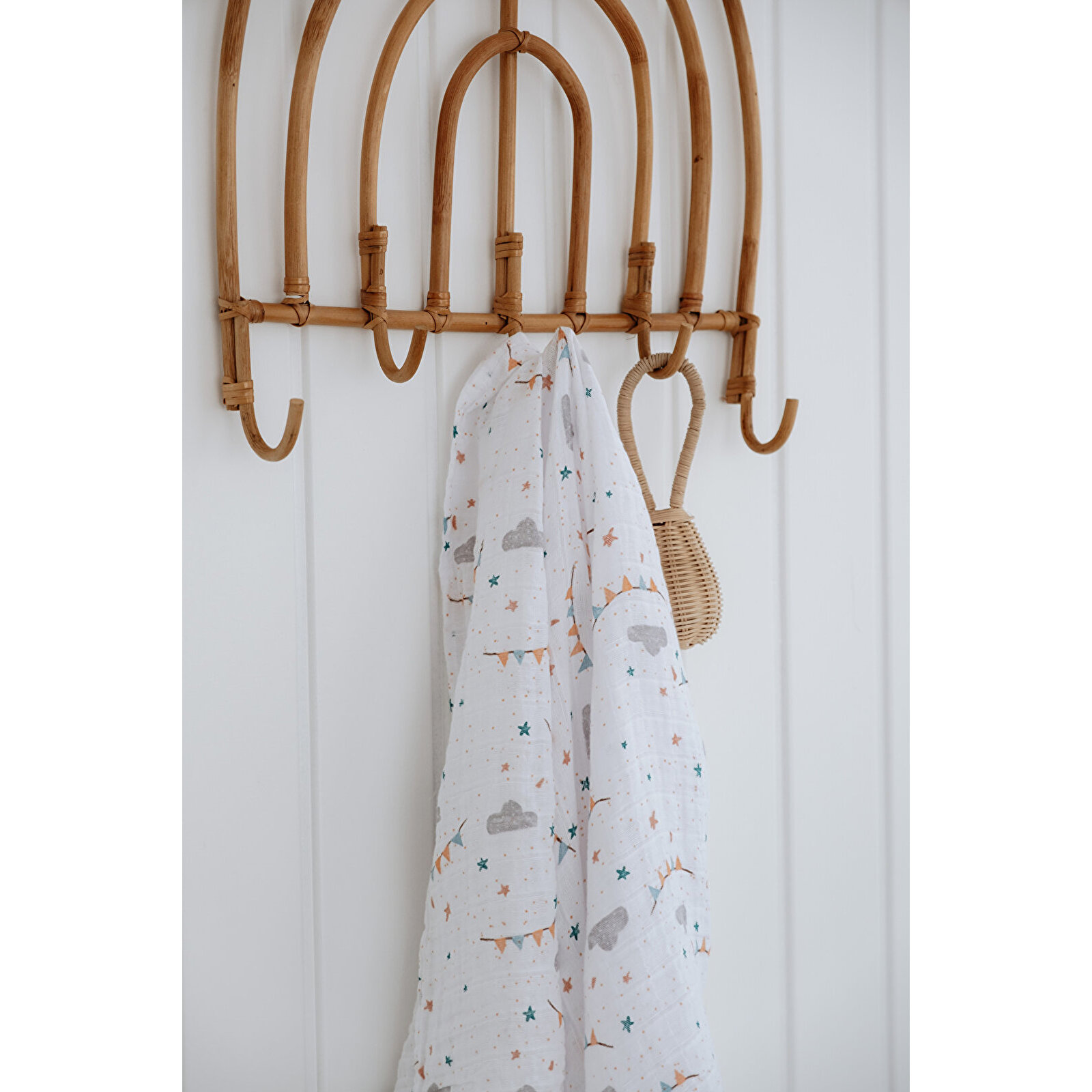 100x110 cm %100 Pamuk Müslin Battaniye – Yumuşak, Nefes Alabilen, Çok Amaçlı Bebek Örtüsü