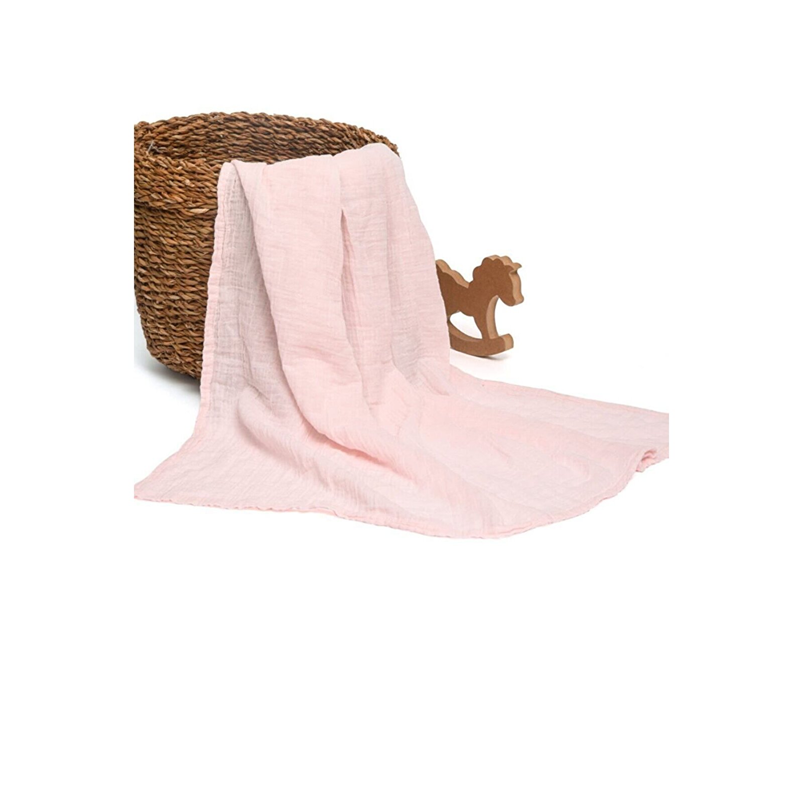 Müslin Battaniye 100 Cm X 110 Cm Pembe