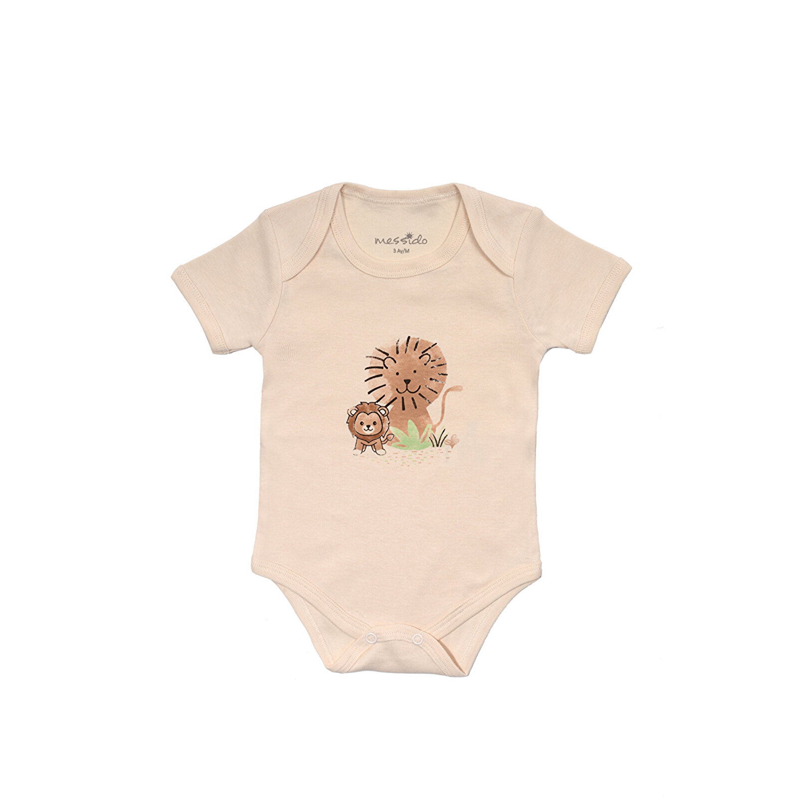 % 100 Pamuk 3'lü Bebek Body - Erkek