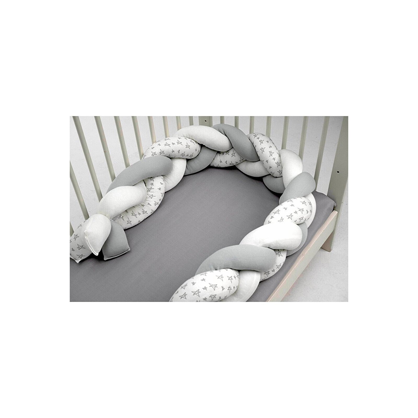 180 Cm 3'lü Örgü Koruma/ Beşik Yatak Koruyucu 180 Cm 3'lü Örgü Koruma/ Beşik Yatak Koruyucu