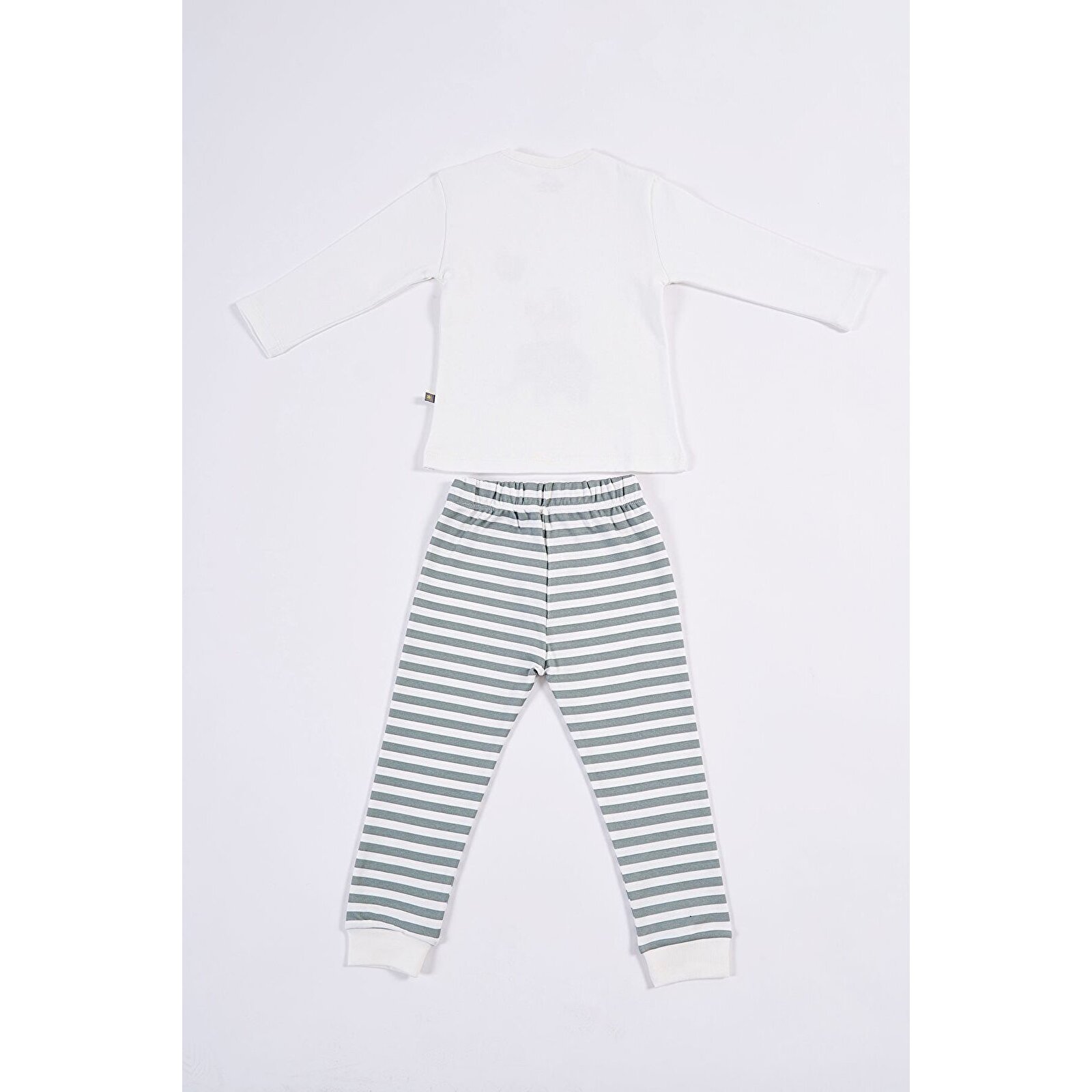 1-5 Yaş Çocuk Hayvan Desenli Pamuklu Uzun Kollu Pijama&nbsp;takımı