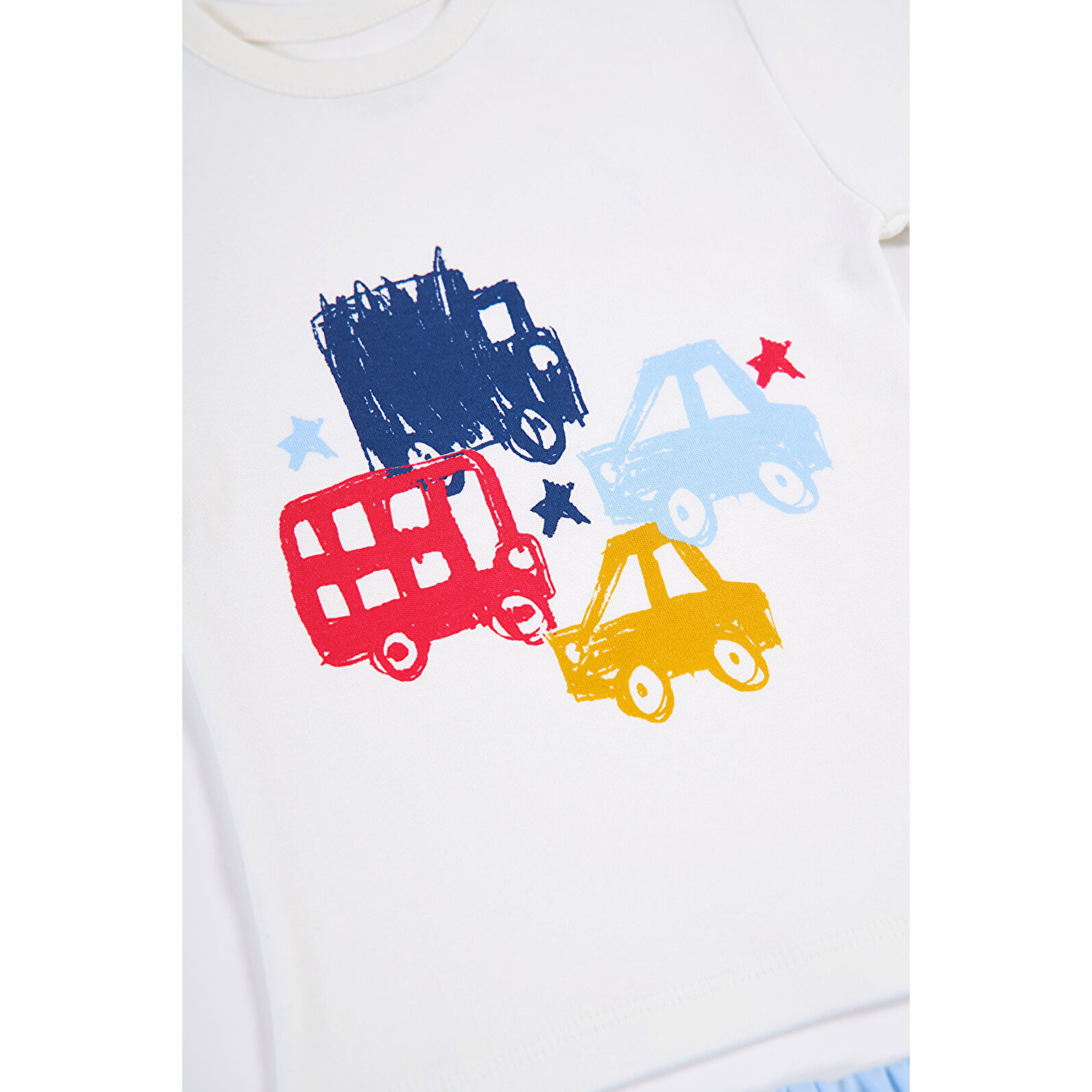 Çocuk Pijama 1-5 Yaş Araba Desen