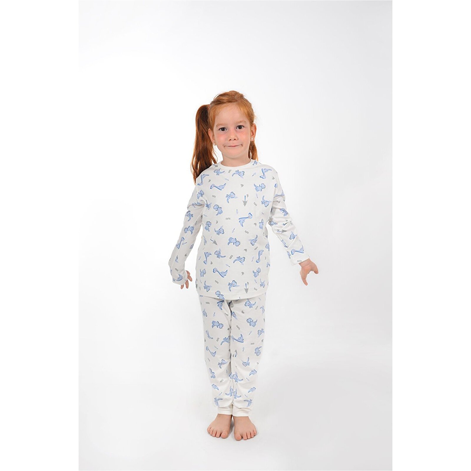 Çocuk Pijama 1-5 Yaş Dinazor Desen