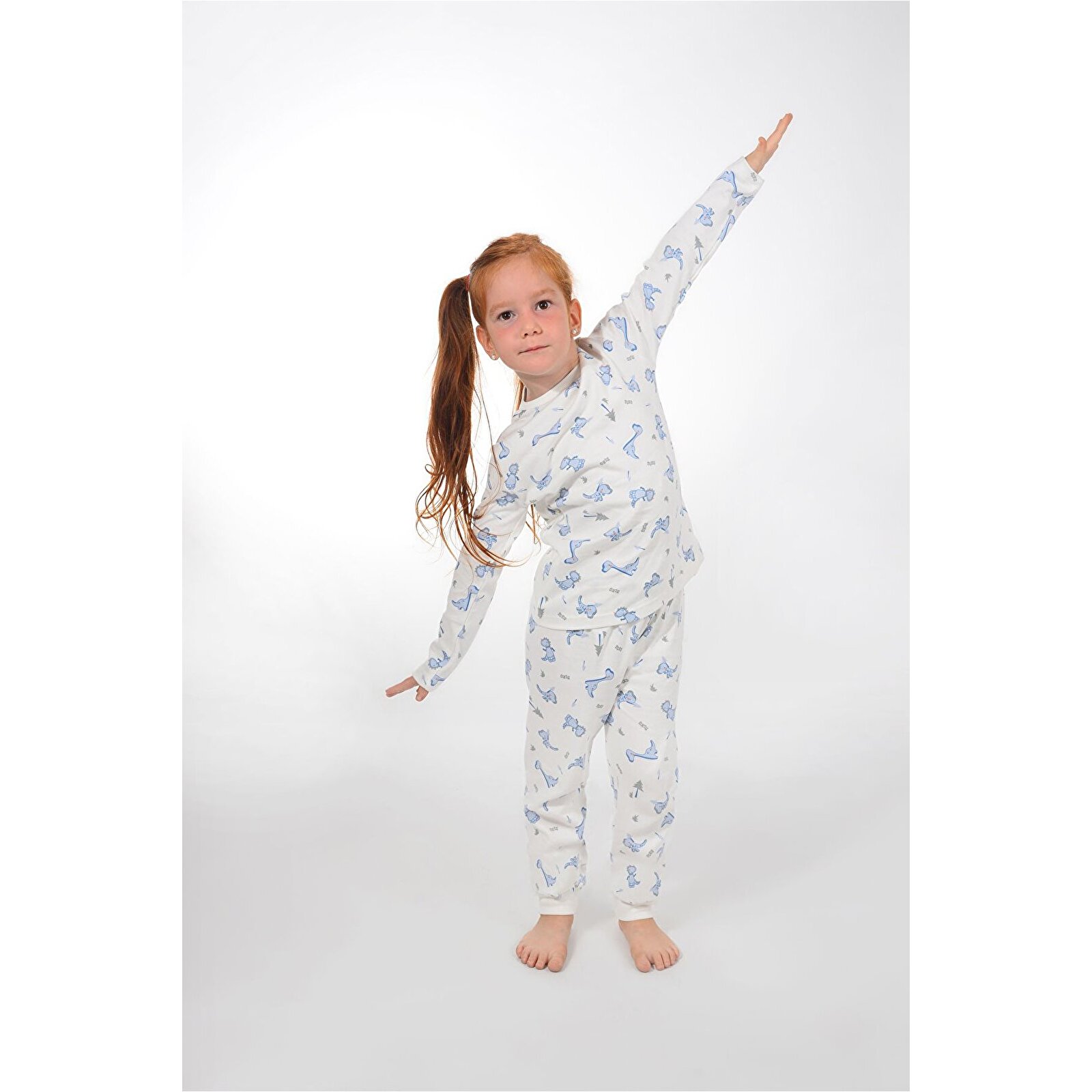 Çocuk Pijama 1-5 Yaş Dinazor Desen