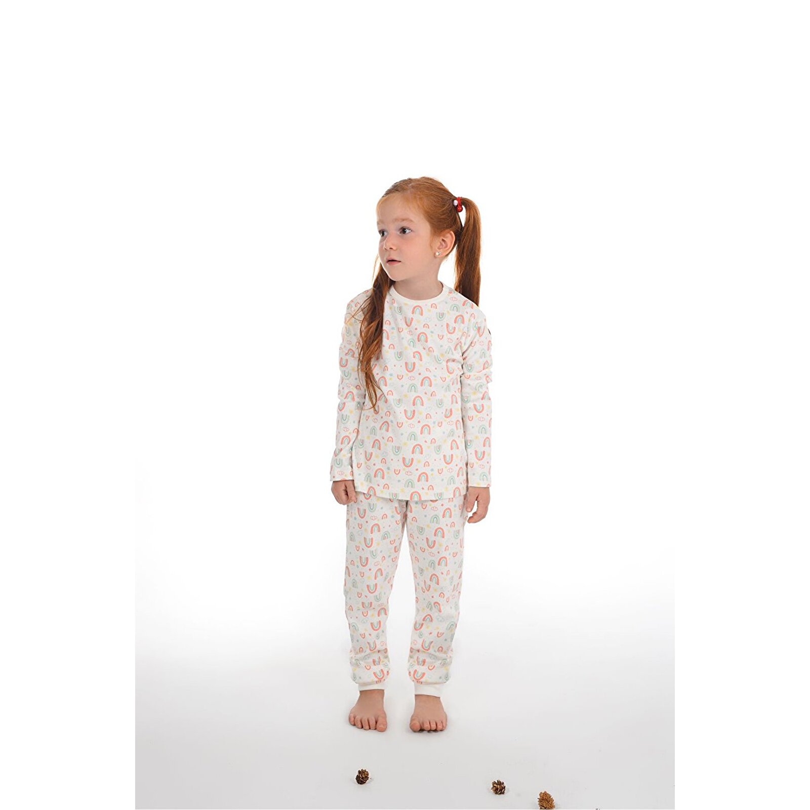 Çocuk Pijama 1-5 Yaş Gökkuşağı Desen