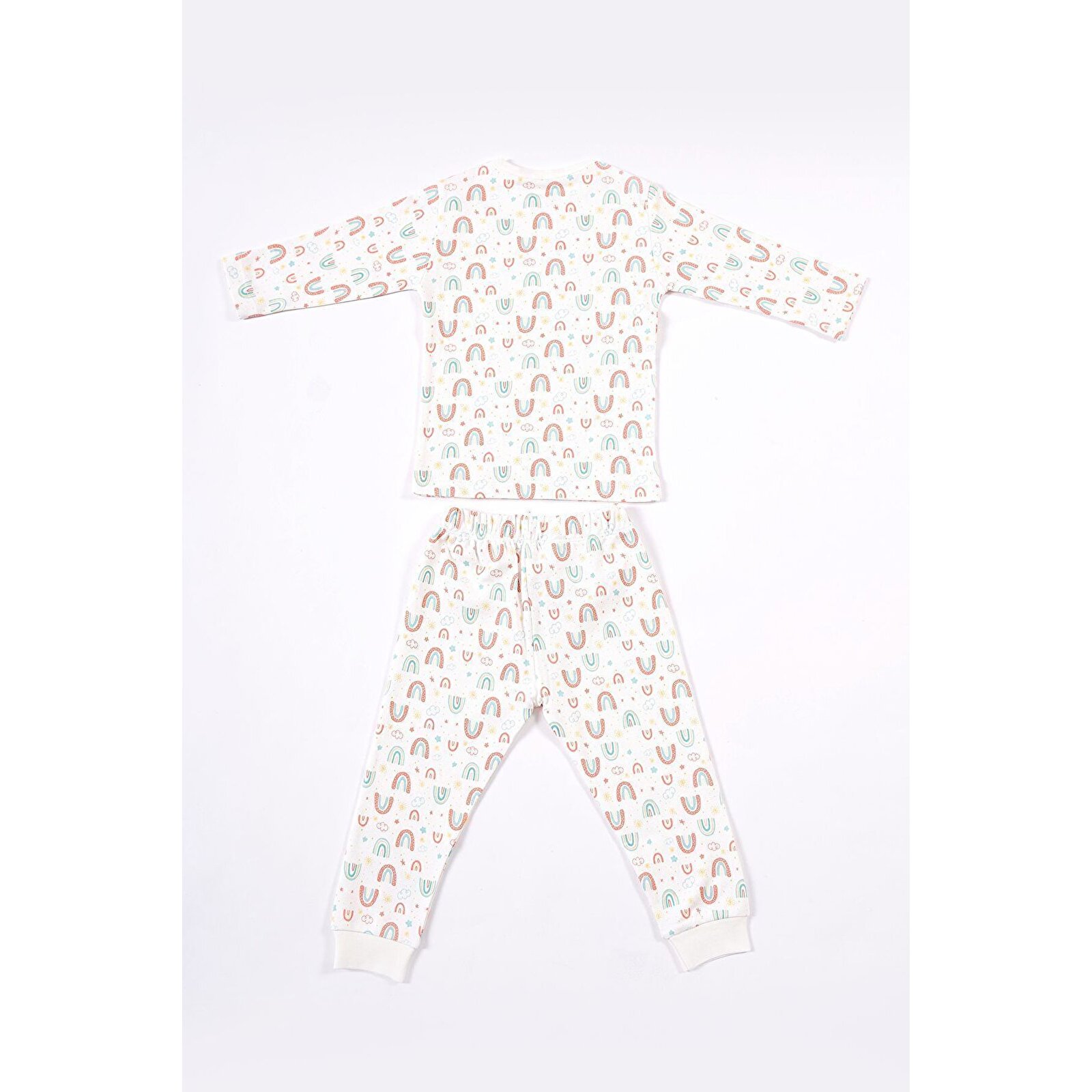 Çocuk Pijama 1-5 Yaş Gökkuşağı Desen