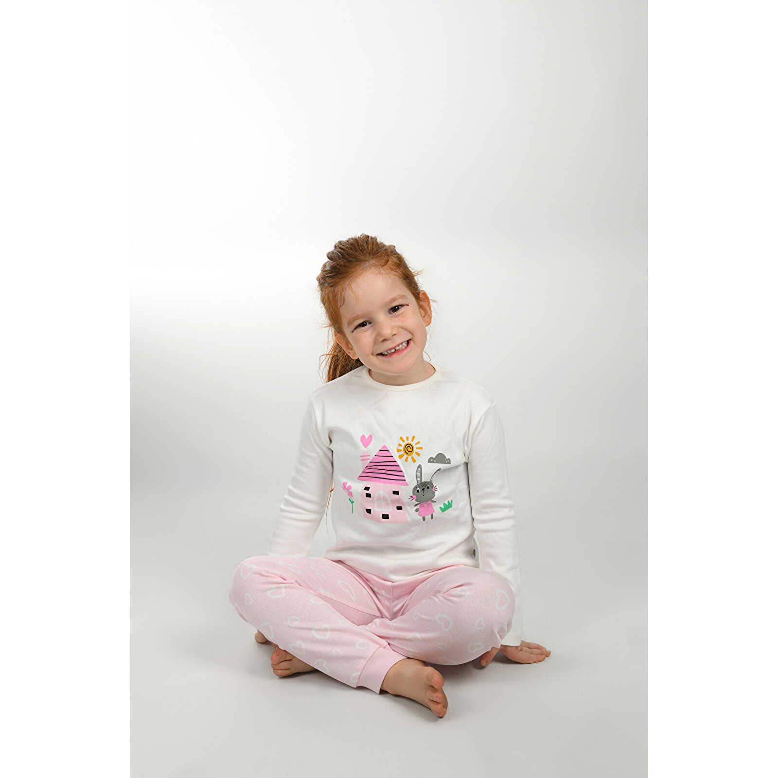 Çocuk Pijama 1-5 Yaş Tavşan Desen Çocuk Pijama 1-5 Yaş Tavşan Desen