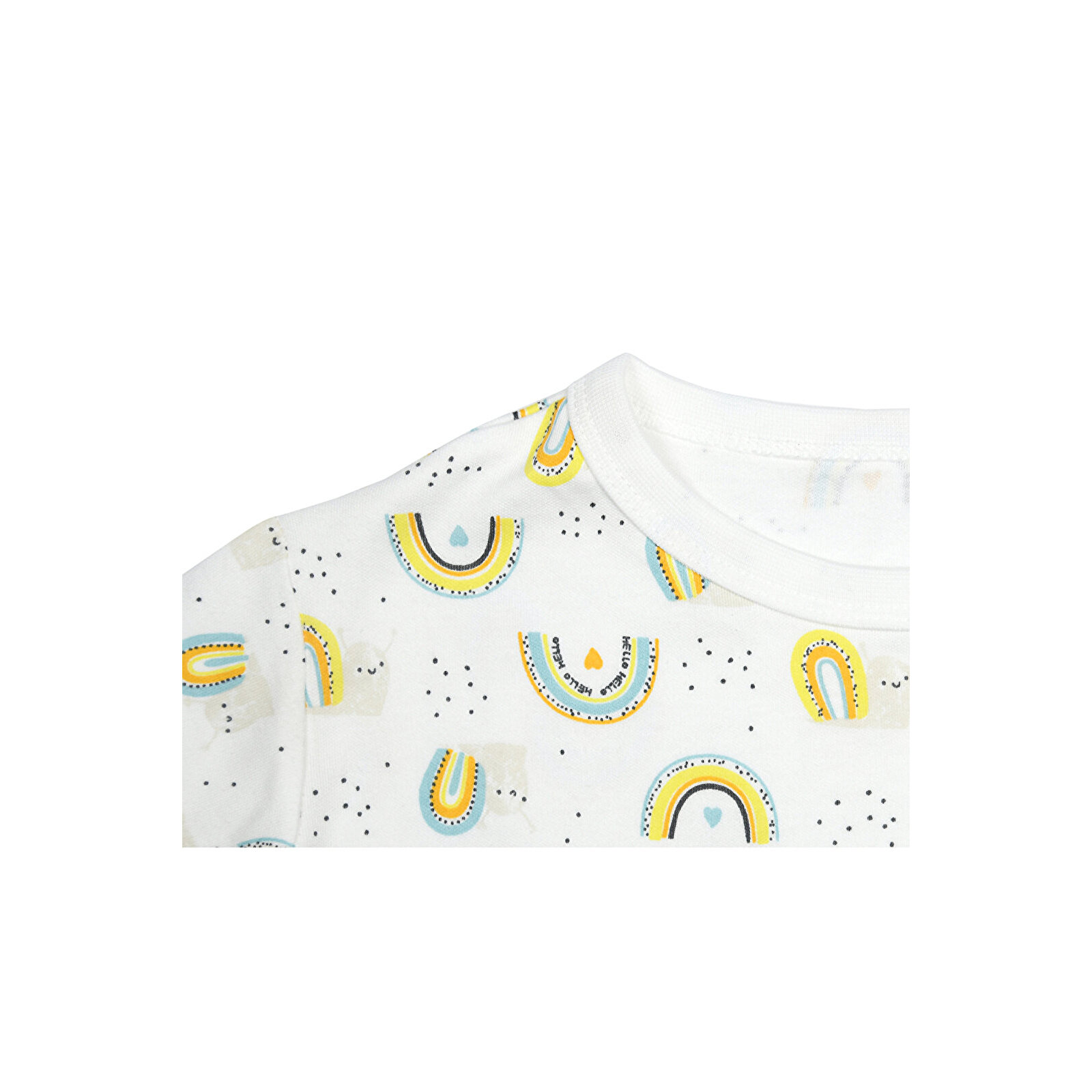 Çocuk Pijama Takımı 1-5 Yaş Gökkuşağı Desen Çocuk Pijama Takımı 1-5 Yaş Gökkuşağı Desen