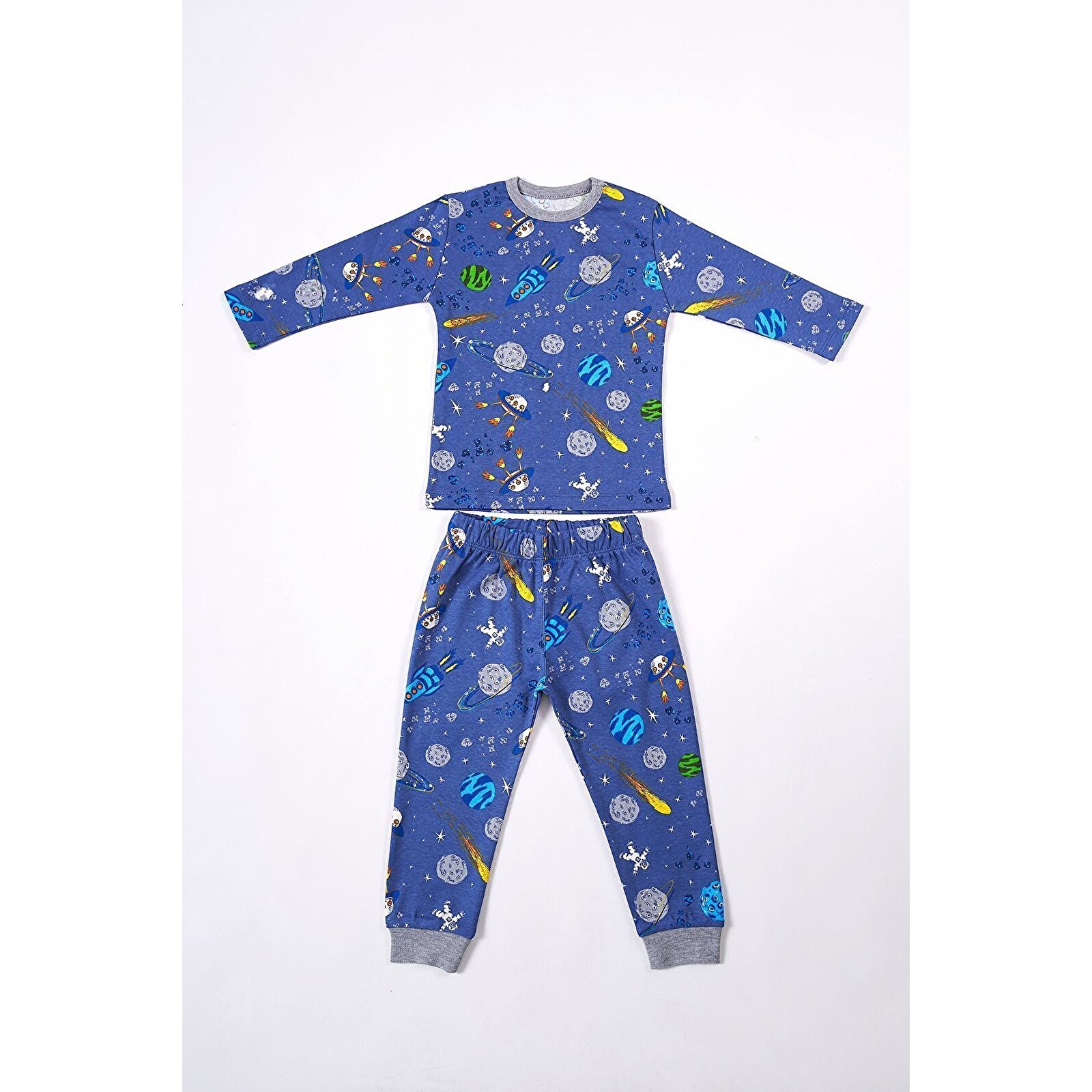 Çocuk Pijama Takımı 1-5 Yaş Uzay Desen