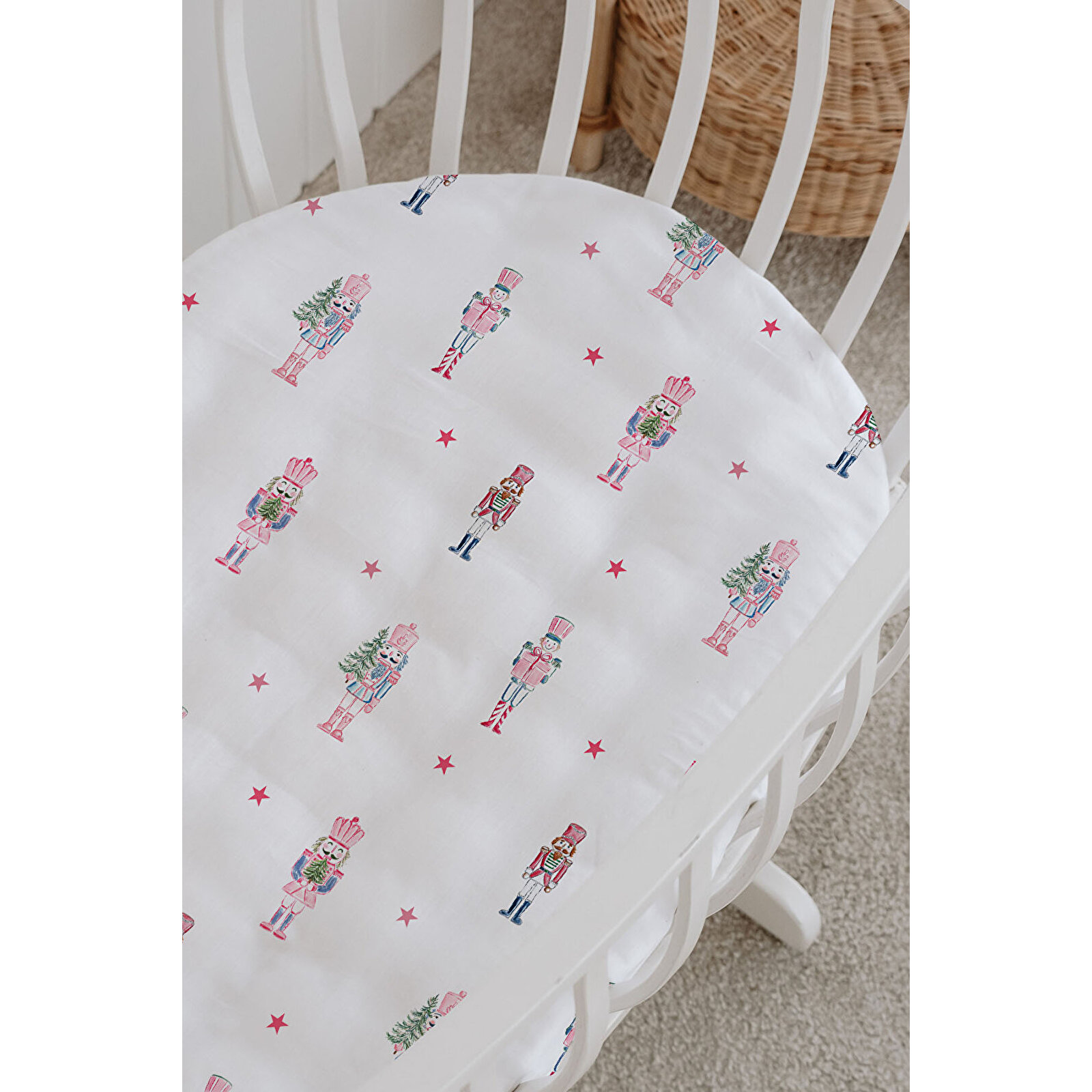 %100 Pamuklu Poplin Anne Yanı Beşik Nevresim Seti 60x100 cm - Sevimli Panda