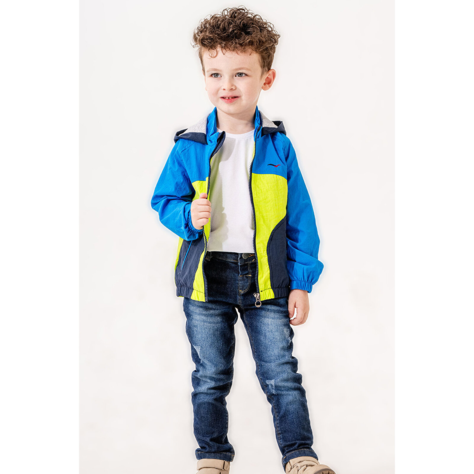 Erkek Çocuk Kapüşonlu Yağmurluk 1 - 5 Yaş