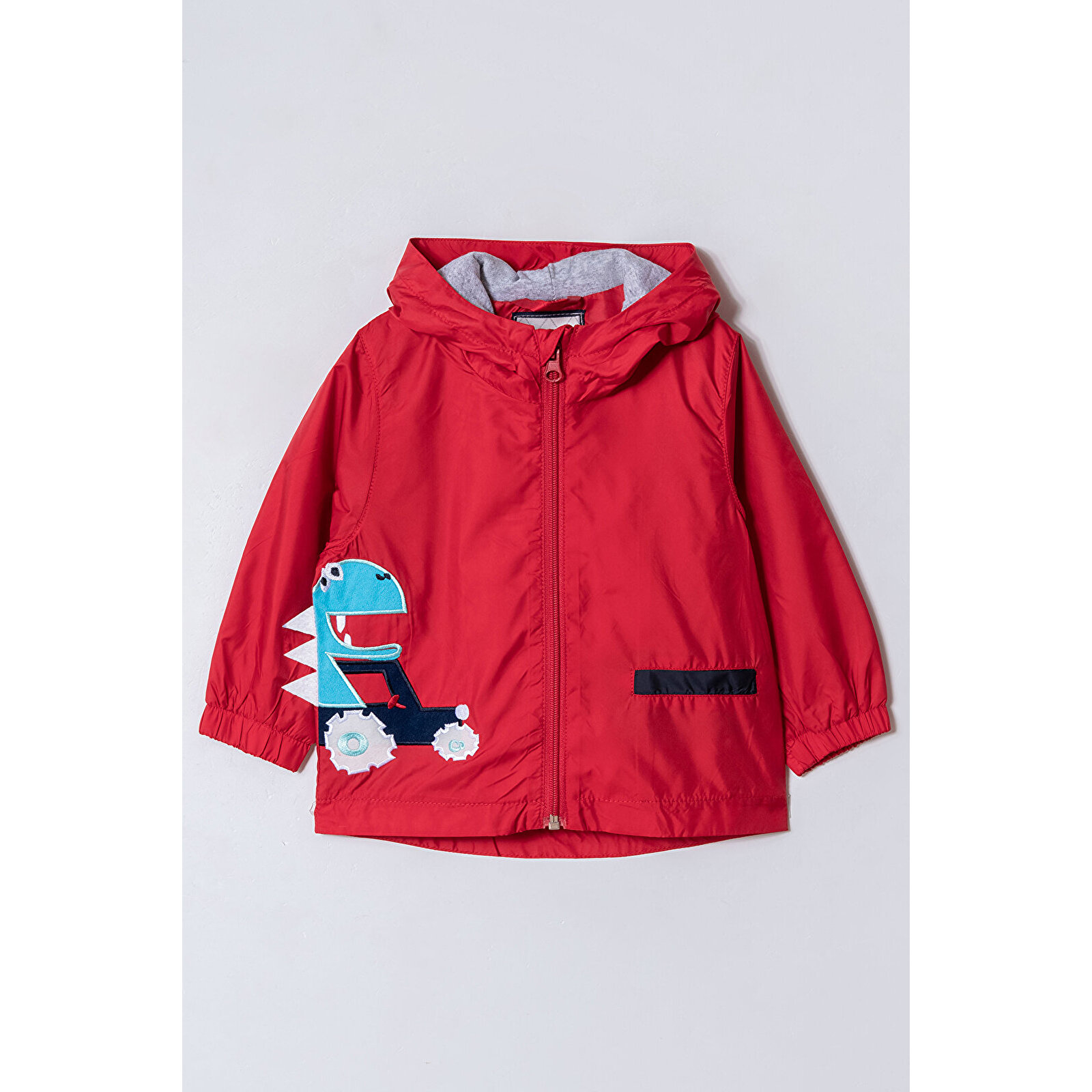 Erkek Çocuk Kapüşonlu Nakışlı Yağmurluk & Rüzgarlık 1 - 5 Yaş