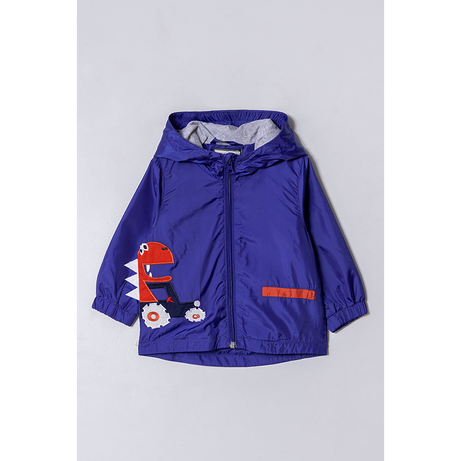 Erkek Çocuk Kapüşonlu Nakışlı Yağmurluk & Rüzgarlık 1 - 5 Yaş