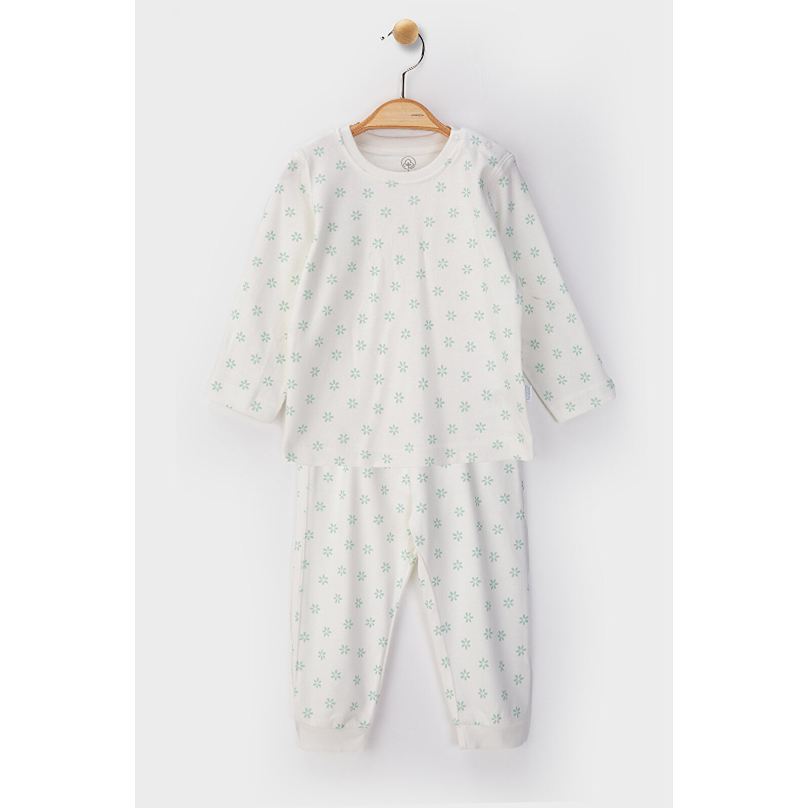 Unisex Bebek %100 Organik Kumaştan Pijama Takımı 9 - 36 Ay