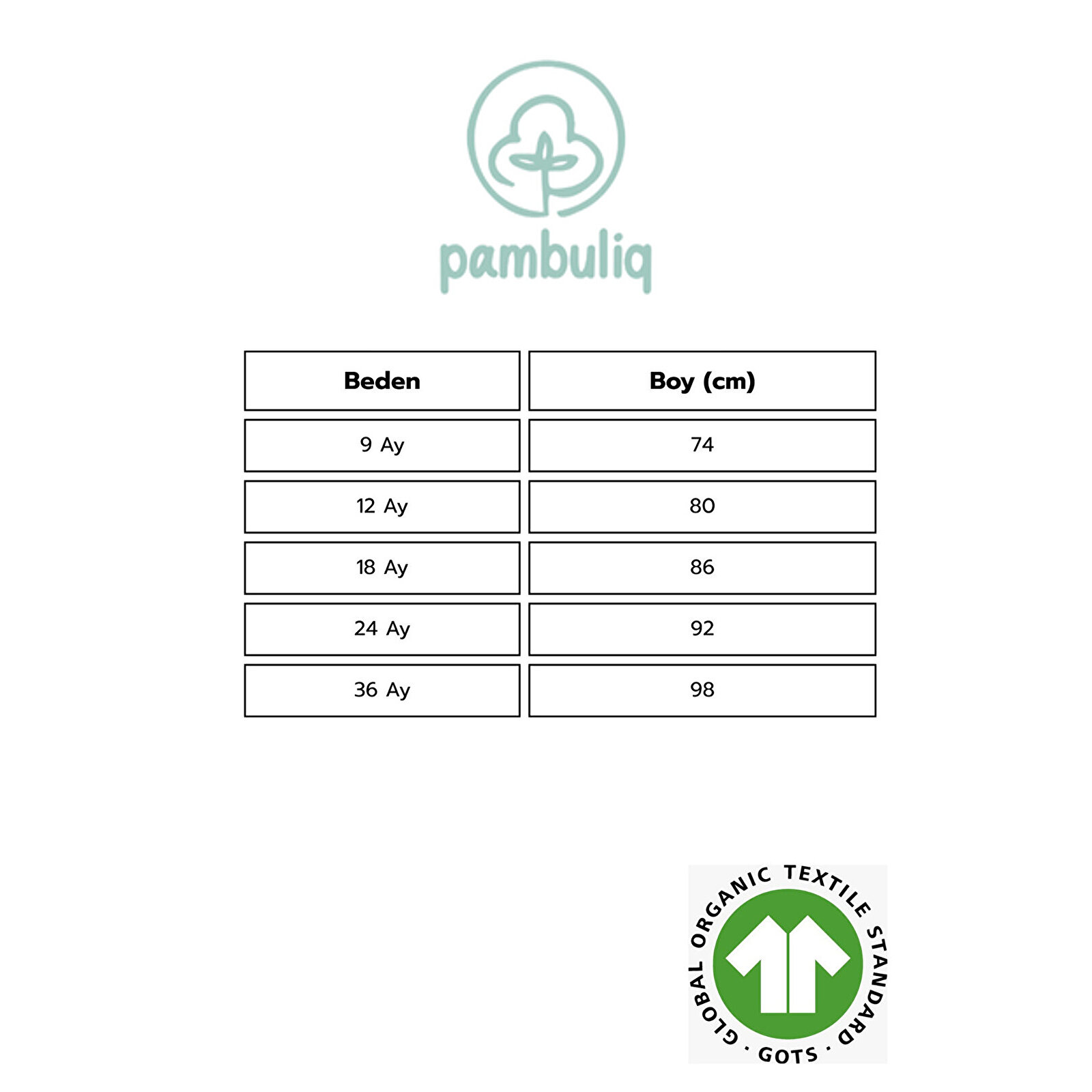 Unisex Bebek %100 Organik Kumaştan Pijama Takımı 9 - 36 Ay