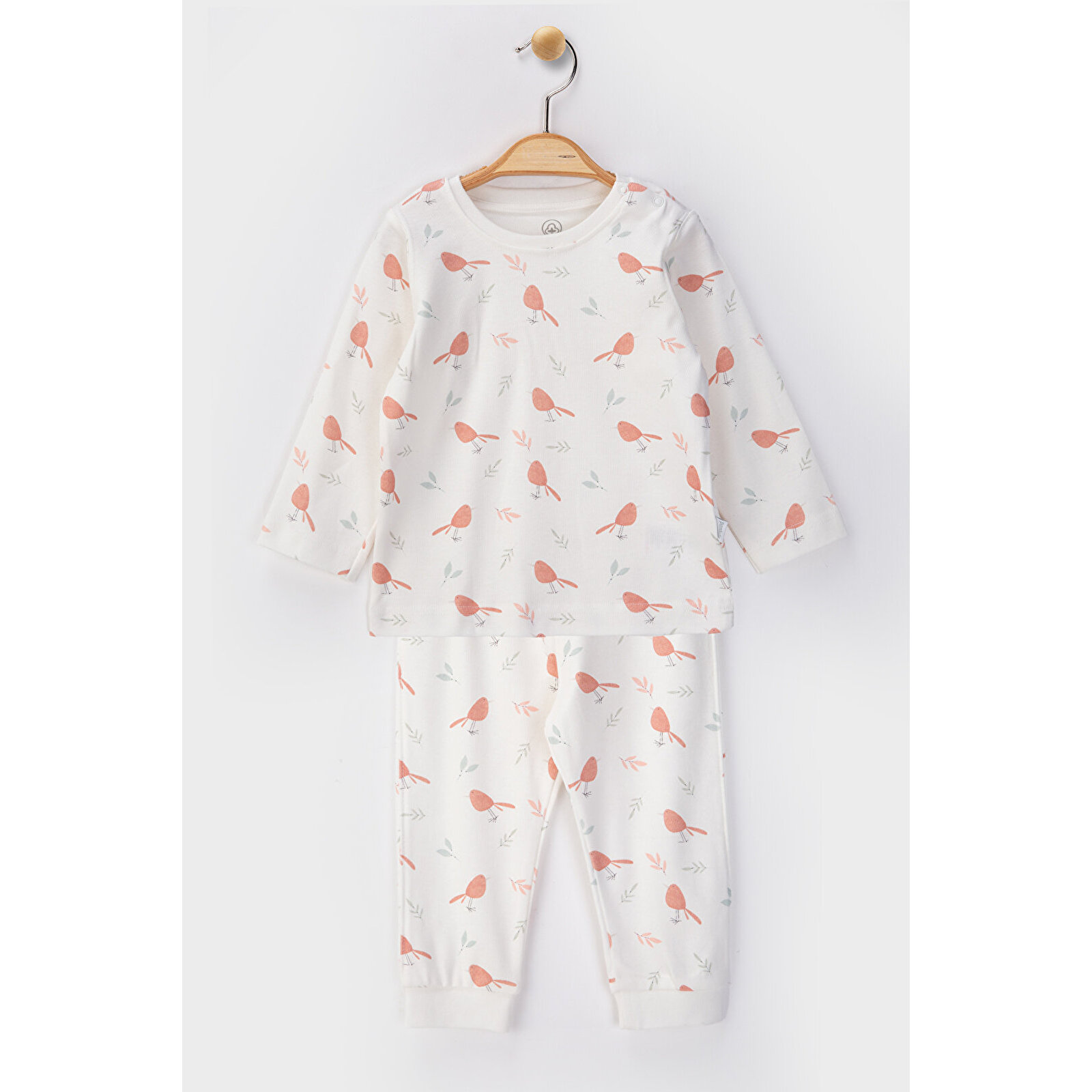 Unisex Bebek %100 Organik Kumaştan Pijama Takımı 9 - 36 Ay