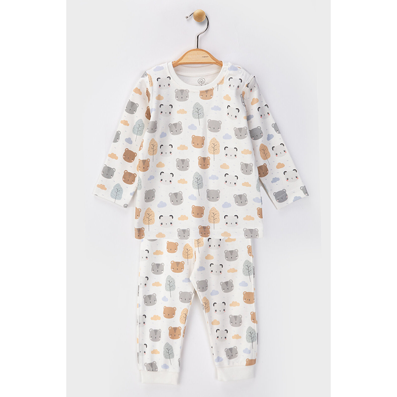 Unisex Bebek %100 Organik Kumaştan Pijama Takımı 9 - 36 Ay Unisex Bebek %100 Organik Kumaştan Pijama Takımı 9 - 36 Ay