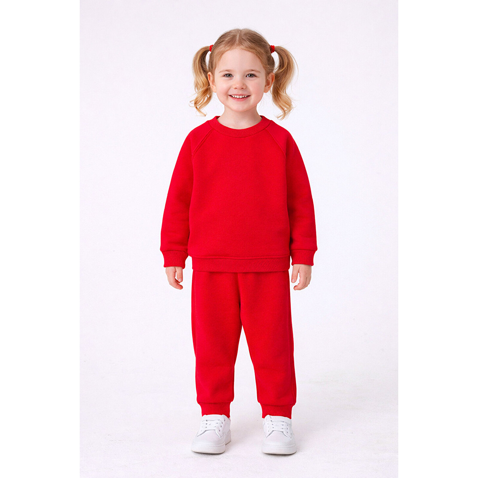 Kız Erkek Çocuk 3 İp Şardonlu Alt Üst Takım 9 Ay - 4 Yaş