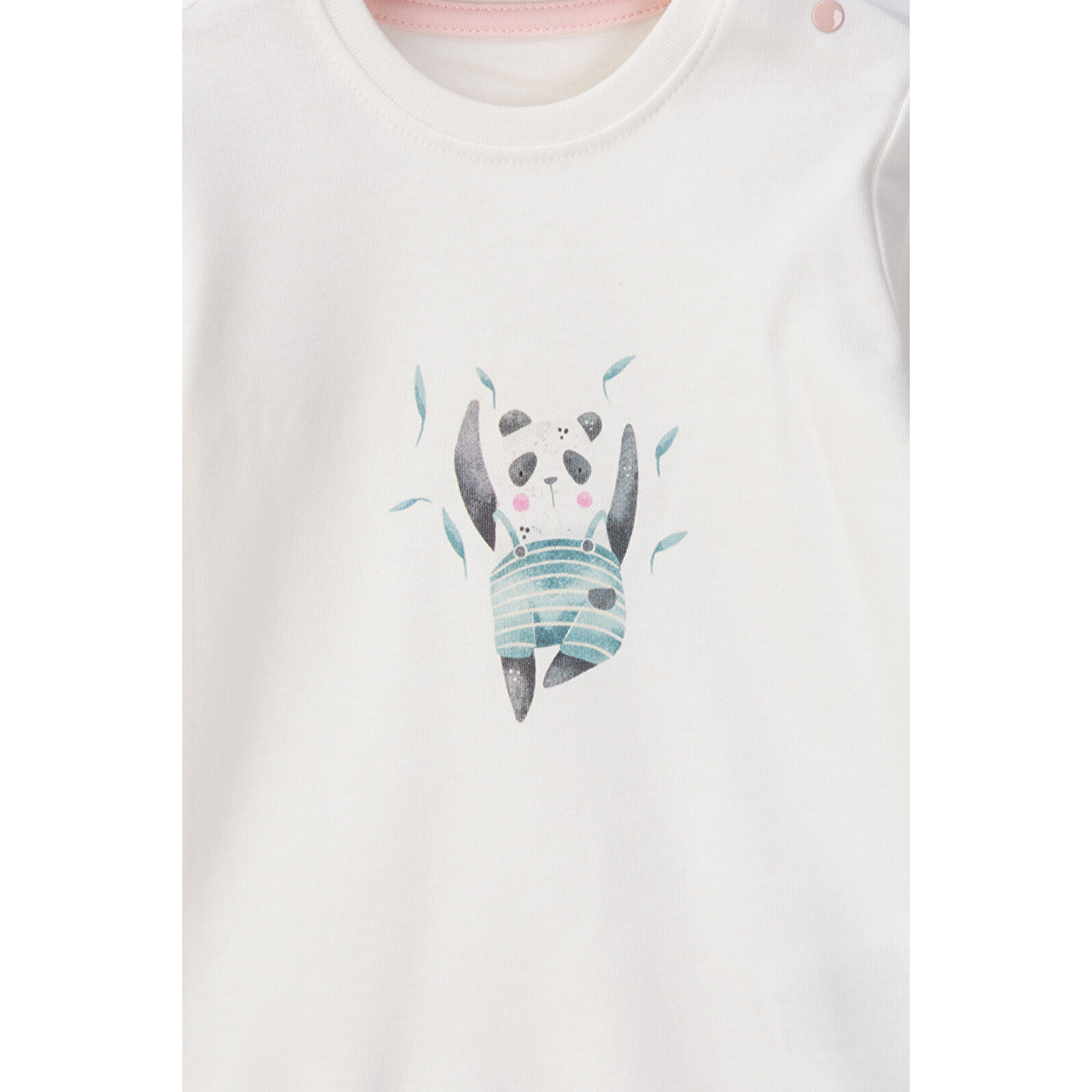 %100 Organik Kumaştan Baskılı 2'li Takım 9-24 Ay