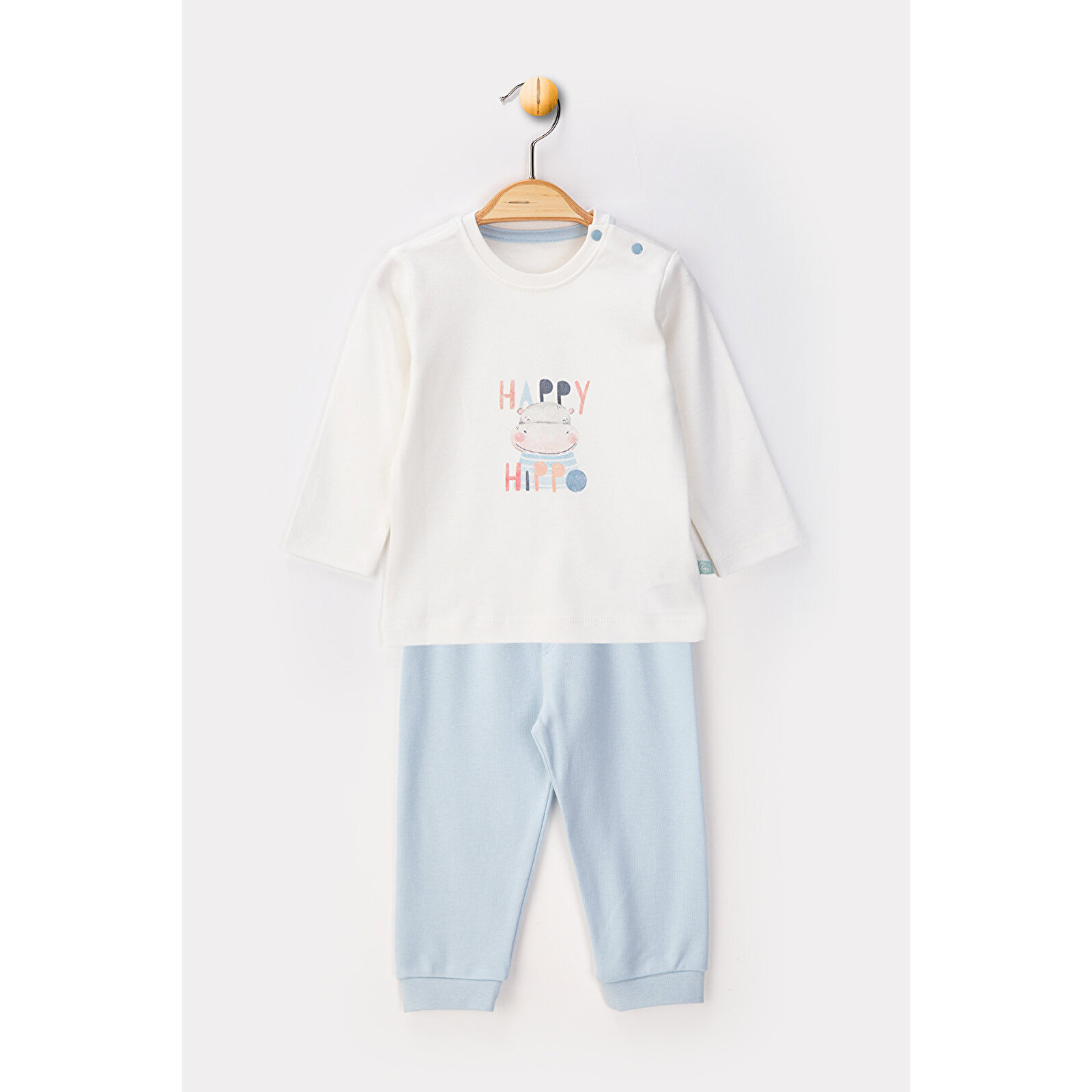 %100 Organik Kumaştan Baskılı 2'li Takım 9-24 Ay %100 Organik Kumaştan Baskılı 2'li Takım 9-24 Ay