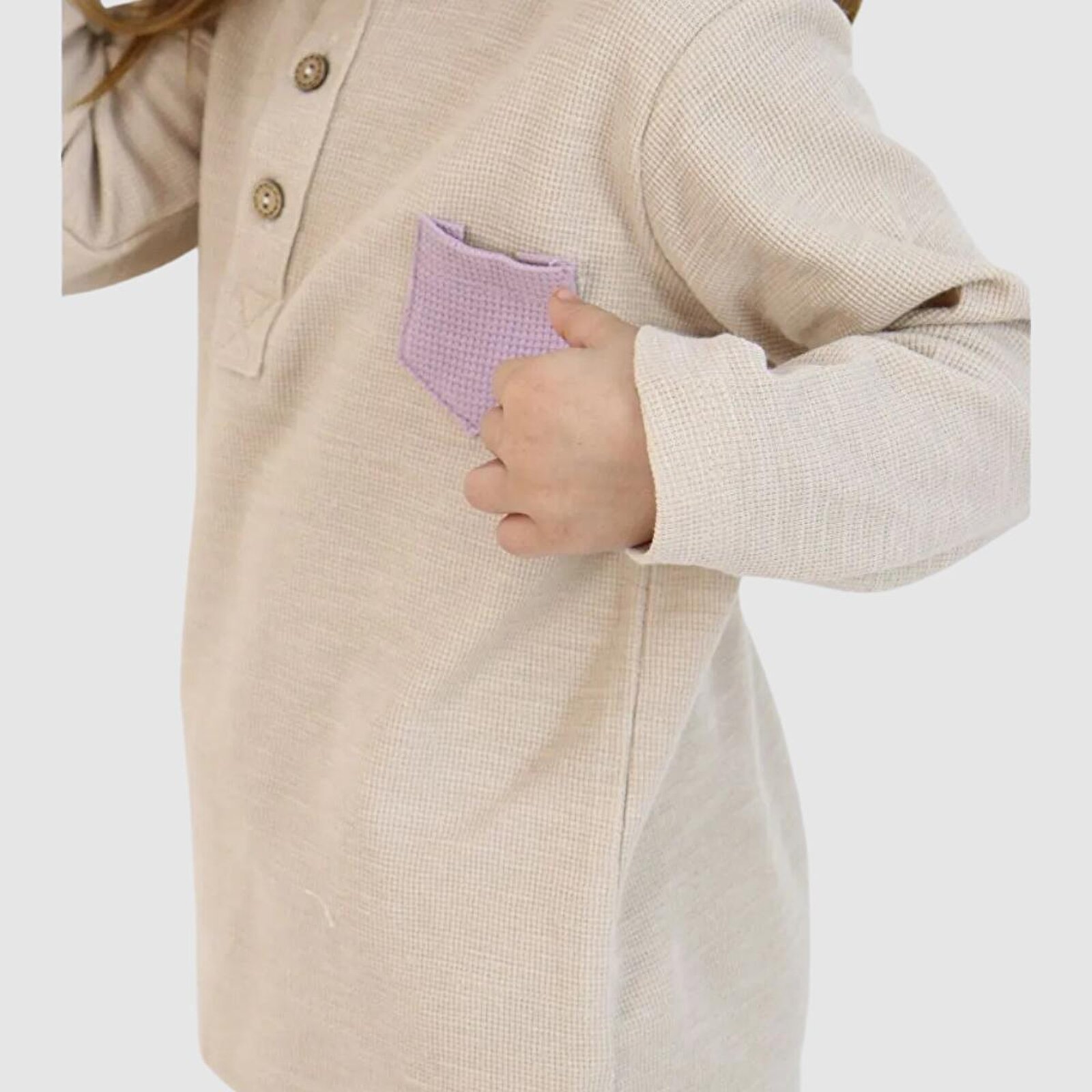 %100 Pamuk Waffle Kız Bebek Takım 