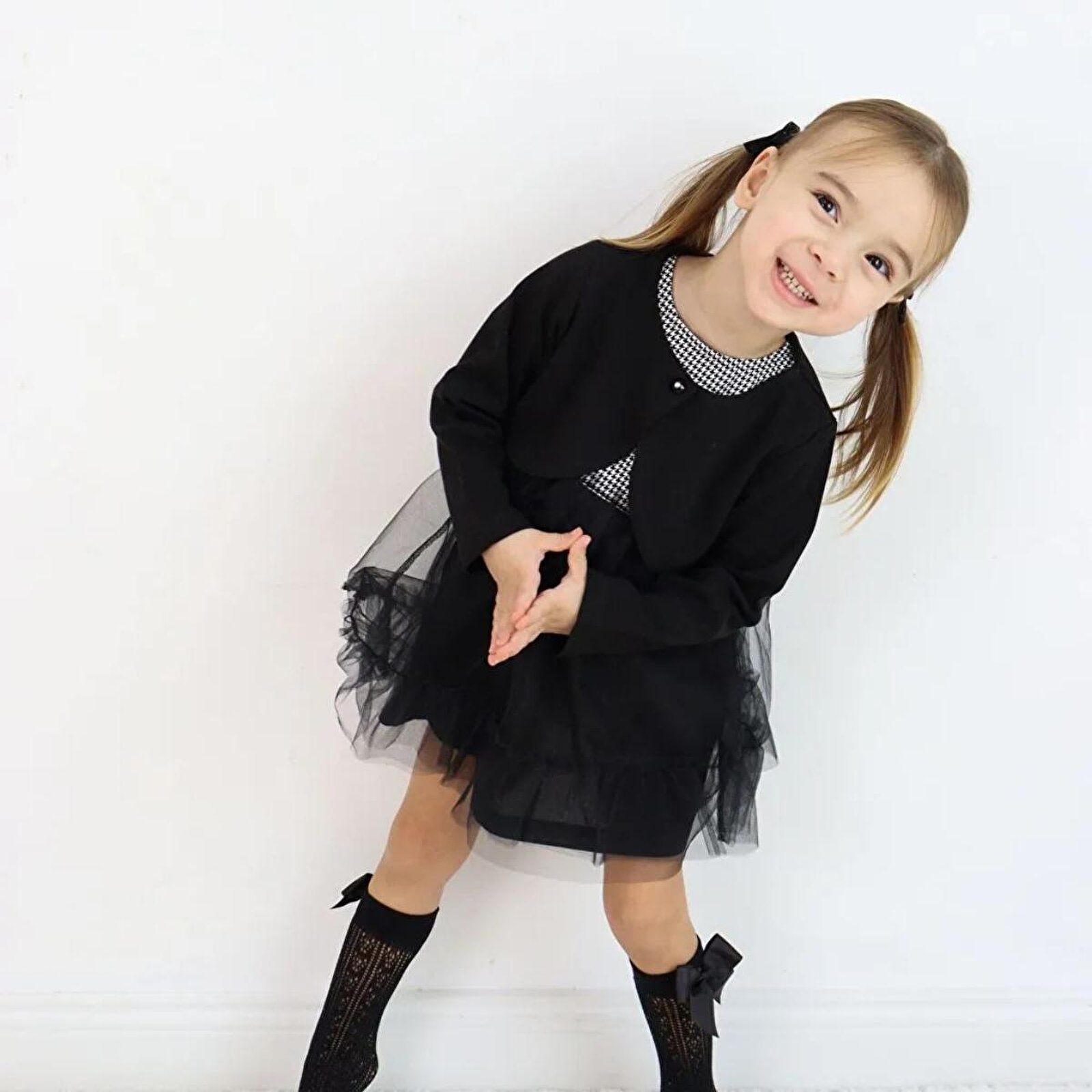 Kız Bebek Bolerolu Tüllü Elbise