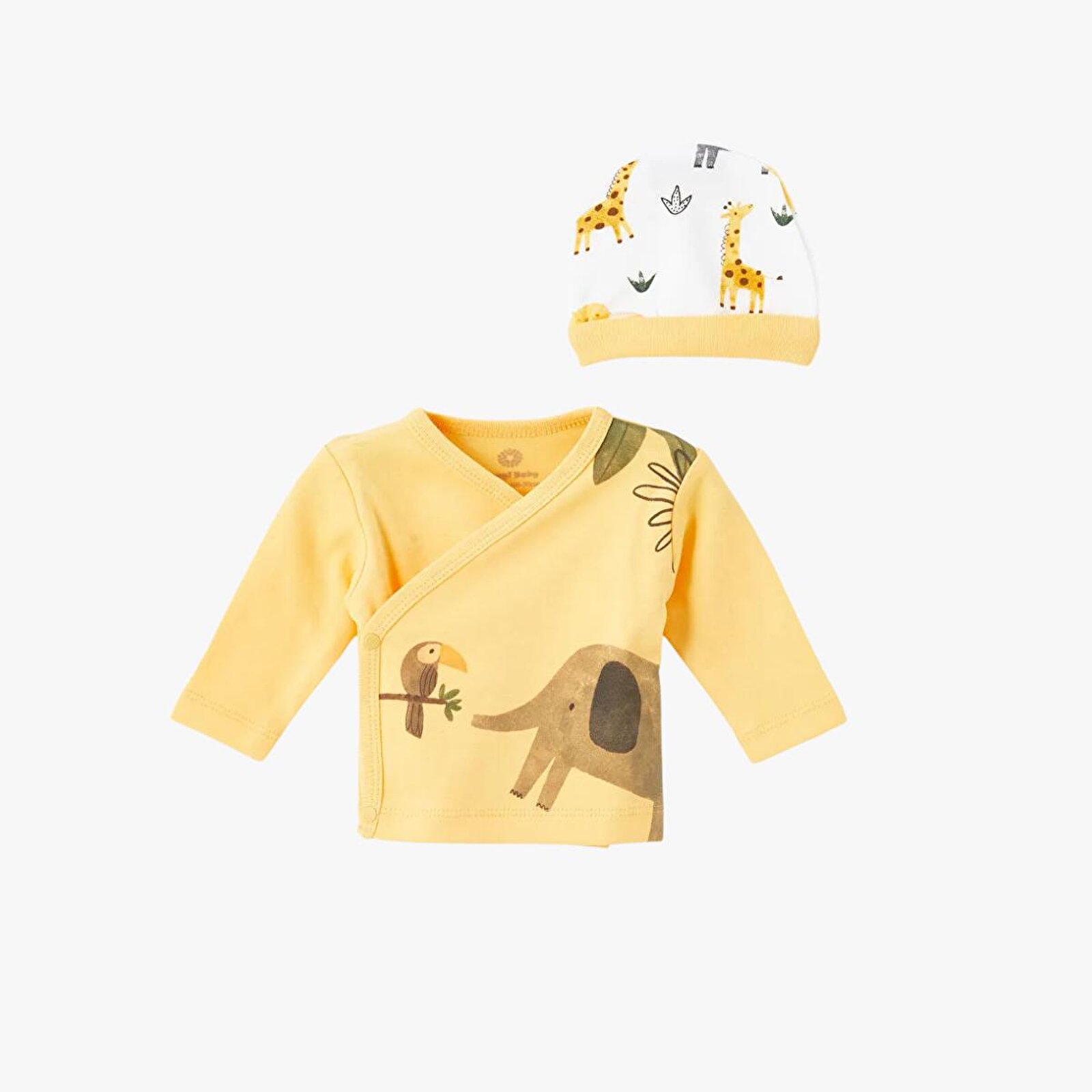 Yenidoğan Erkek Bebek Zıbın-Bere-Patikli Alt 3lü Takım