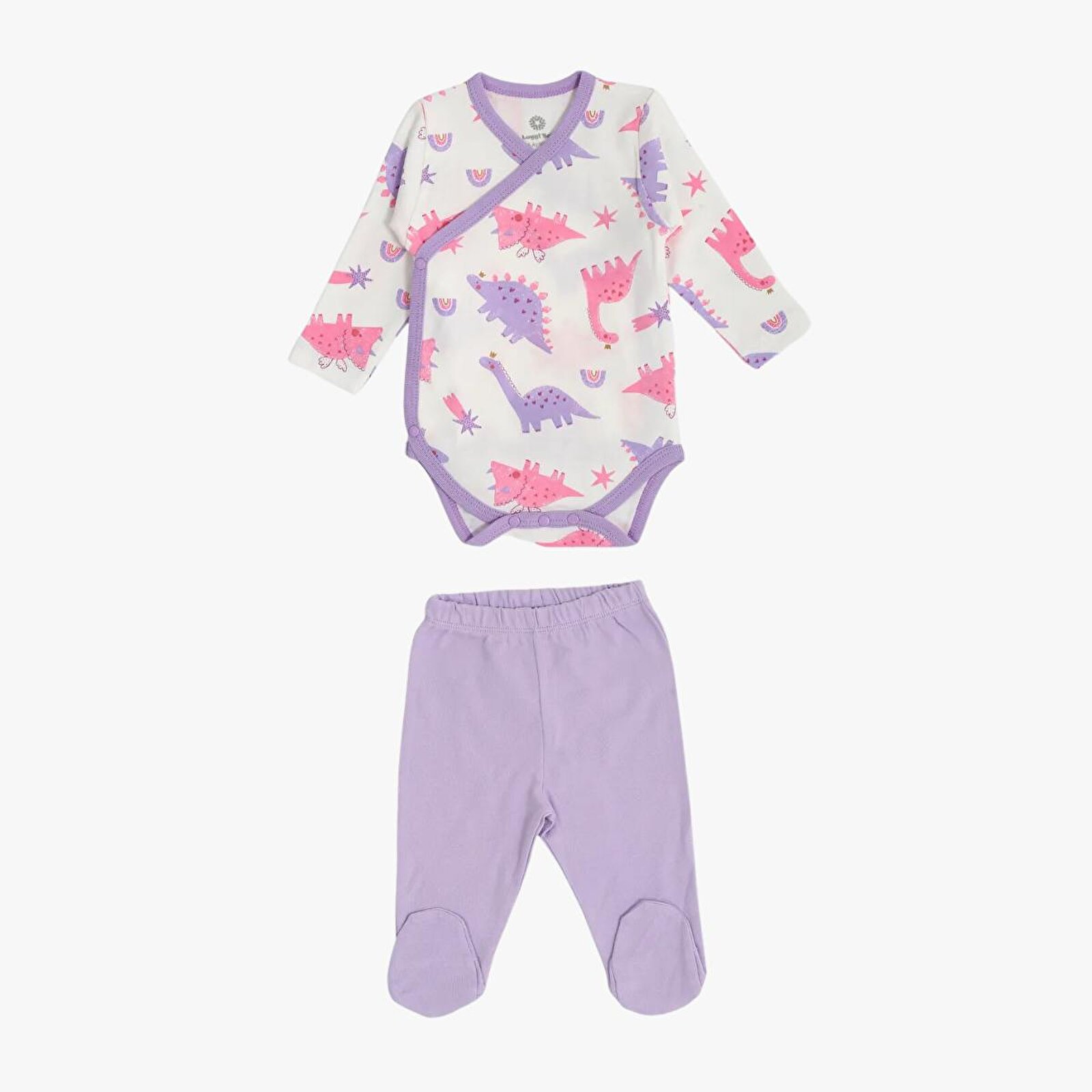 Kız Bebek Zıbın Body-Patikli Alt Bisiklet Yaka Uzun Paça Uzun Kol