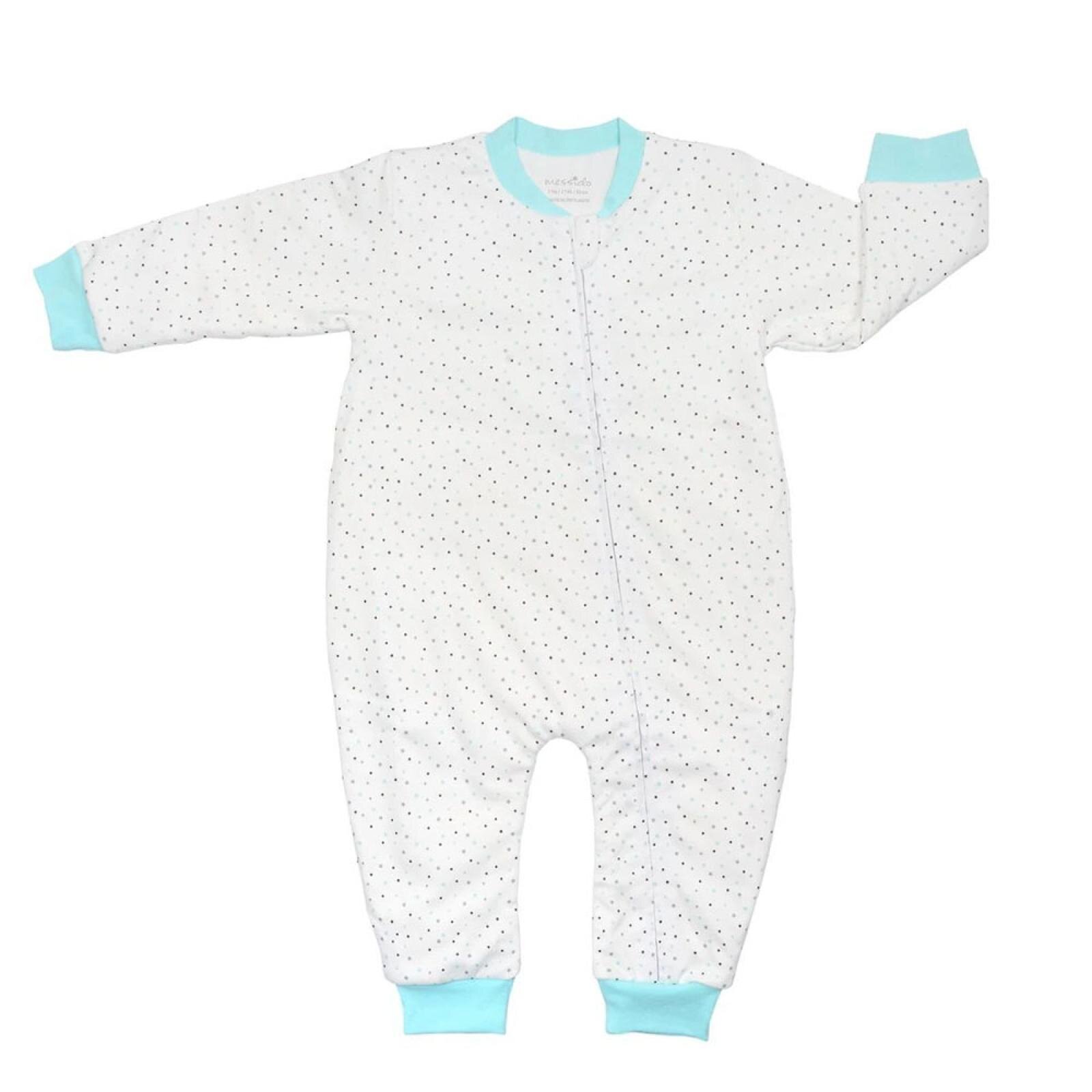 Unisex Yıldız Desen Uyku Tulumu Fermuarlı 1TOG Bisiklet Yaka Ribanalı Paça Uzun Kol