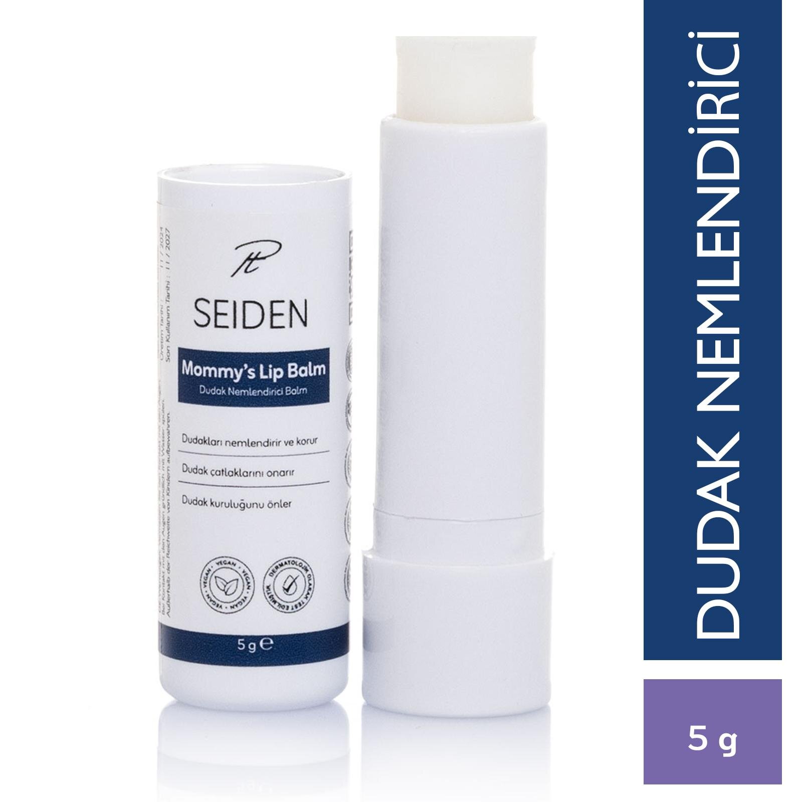 Dudak Nemlendirici | Besleyici, Nemlendirici | Kuruyan Ve Çatlayan Dudaklar Için Vegan Lip Balm 5 G